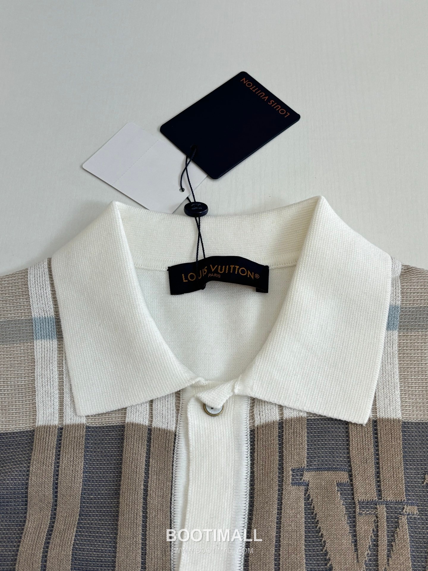 Louis Vuitton SS26 Damier Monogram Jacquard Knit Short Sleeve Shirt 루이비통 SS26 다미에 모노그램 자카드 니트 반팔 셔츠 10