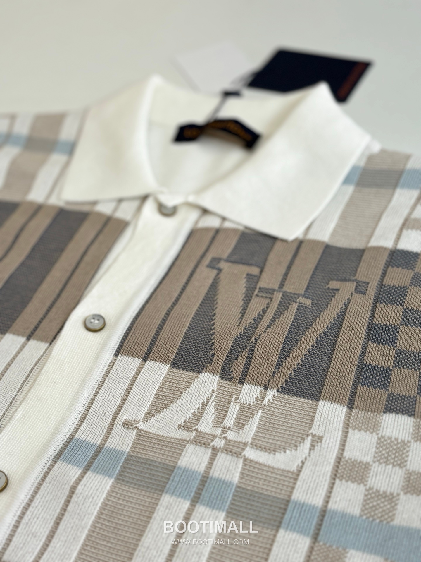 Louis Vuitton SS26 Damier Monogram Jacquard Knit Short Sleeve Shirt 루이비통 SS26 다미에 모노그램 자카드 니트 반팔 셔츠 11