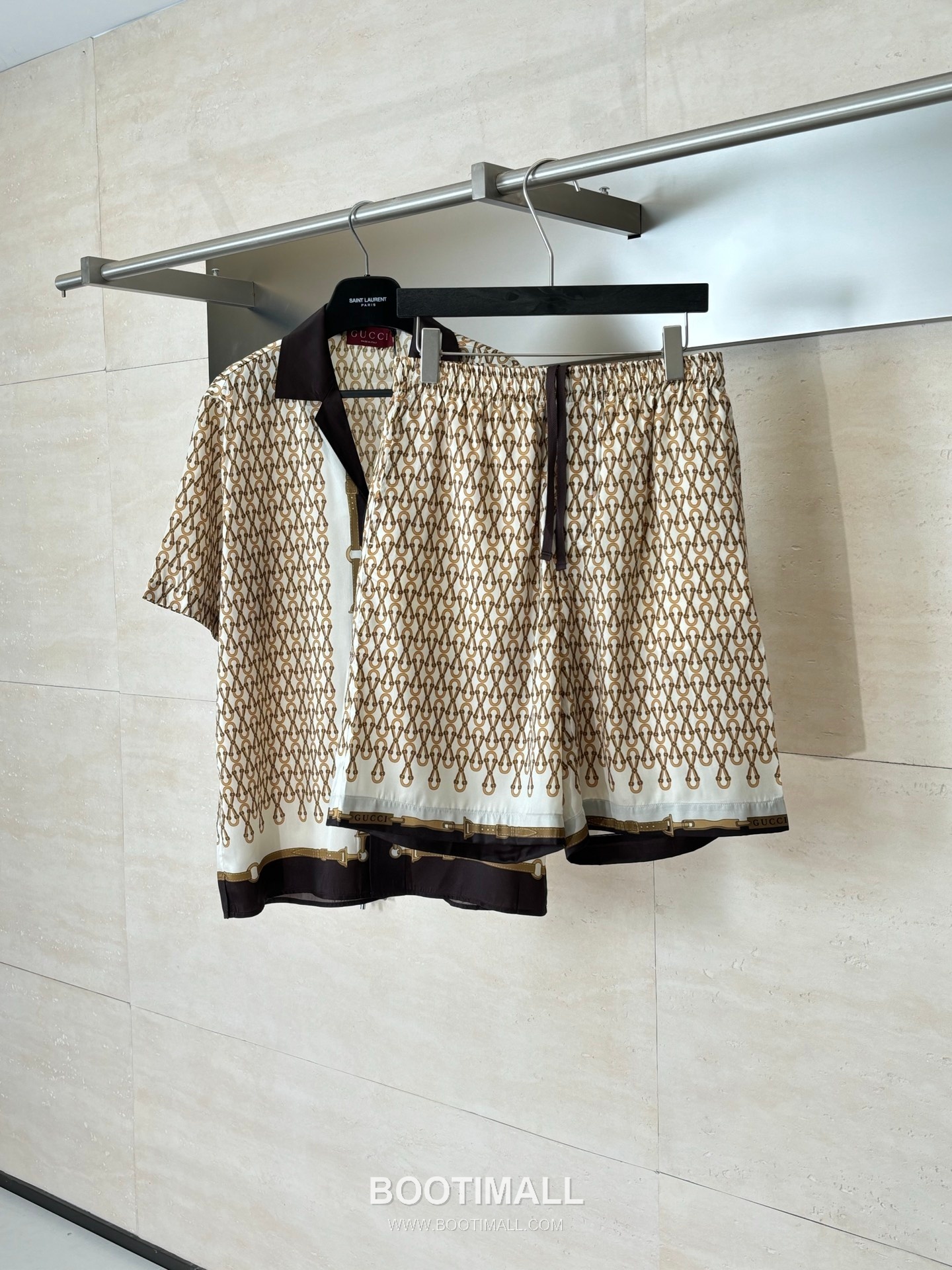 Gucci FW25 Horsebit Multicolor Print Poplin Shorts 구찌 FW25 홀스빗 멀티컬러 프린트 포플린 쇼츠 4