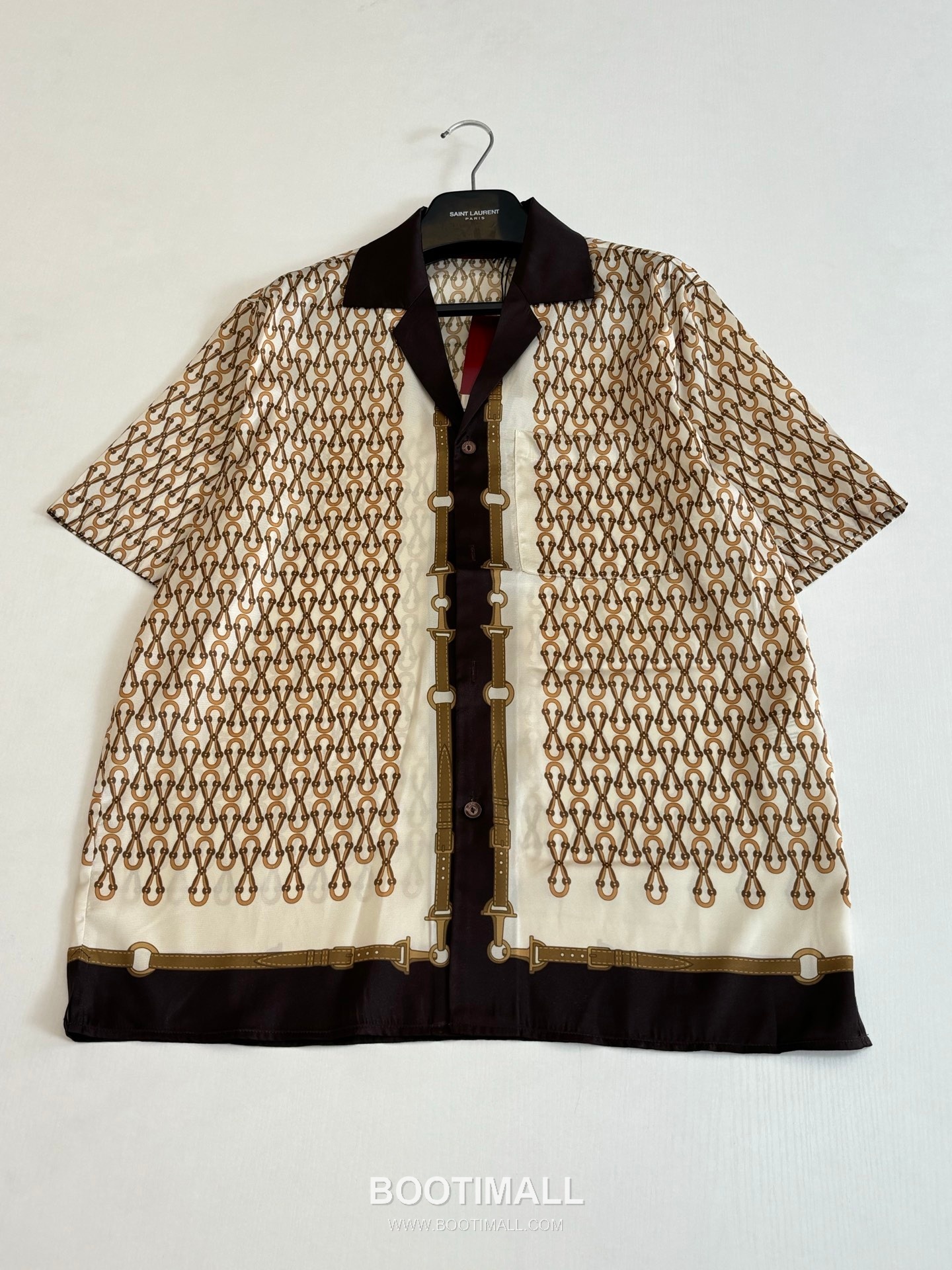 Gucci FW25 Horsebit Multicolor Print Poplin Short Sleeve Shirt 구찌 FW25 홀스빗 멀티컬러 프린트 포플린 반팔 셔츠 3