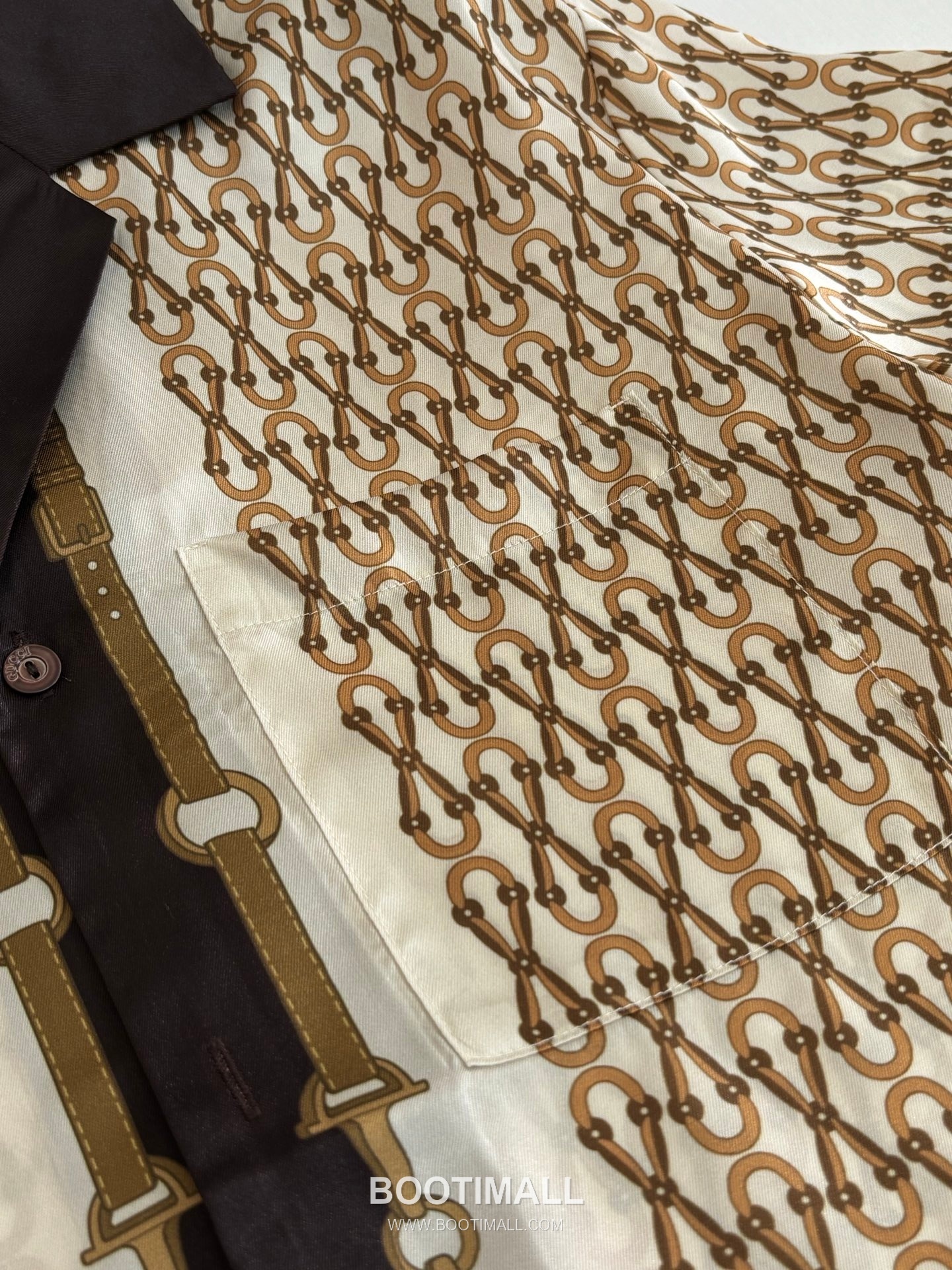 Gucci FW25 Horsebit Multicolor Print Poplin Short Sleeve Shirt 구찌 FW25 홀스빗 멀티컬러 프린트 포플린 반팔 셔츠 6