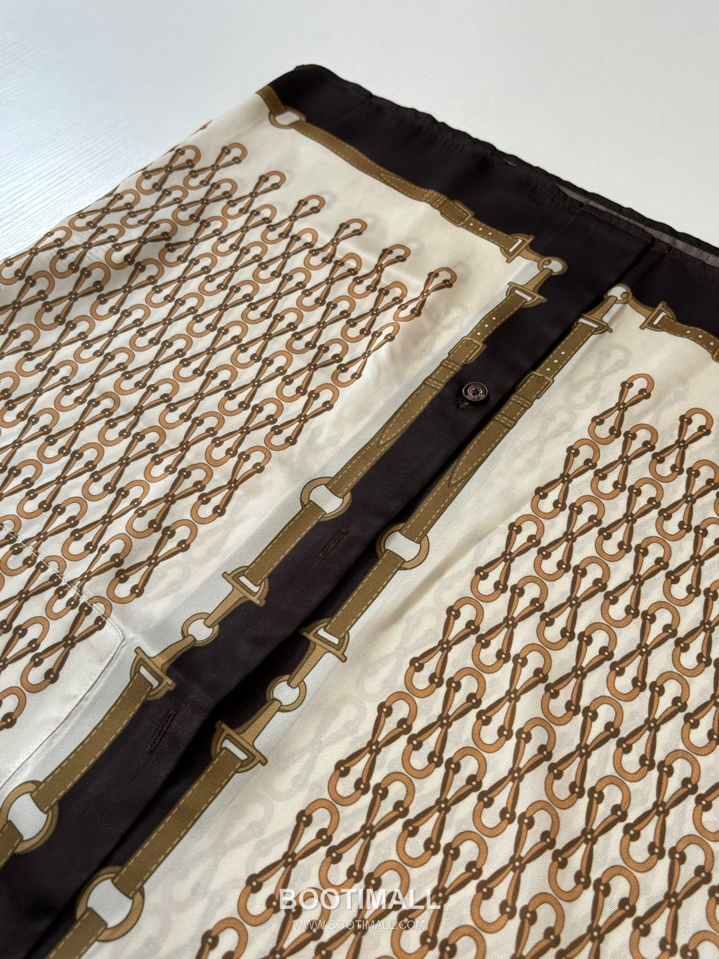 Gucci FW25 Horsebit Multicolor Print Poplin Short Sleeve Shirt 구찌 FW25 홀스빗 멀티컬러 프린트 포플린 반팔 셔츠 7