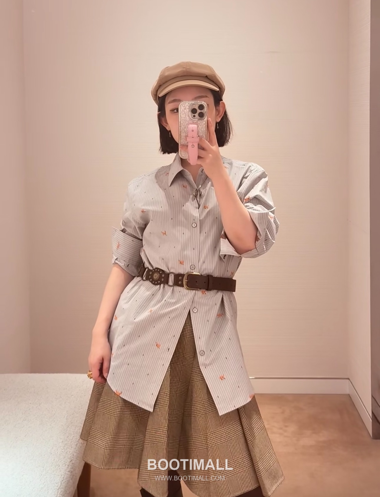 Louis Vuitton FW25 Striped Fox Embroidered Long Sleeve Shirt 루이비통 FW25 스트라이프 폭스 자수 롱슬리브 셔츠 4