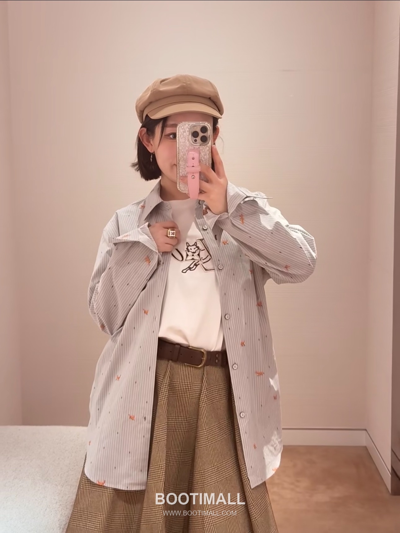 Louis Vuitton FW25 Striped Fox Embroidered Long Sleeve Shirt 루이비통 FW25 스트라이프 폭스 자수 롱슬리브 셔츠 5