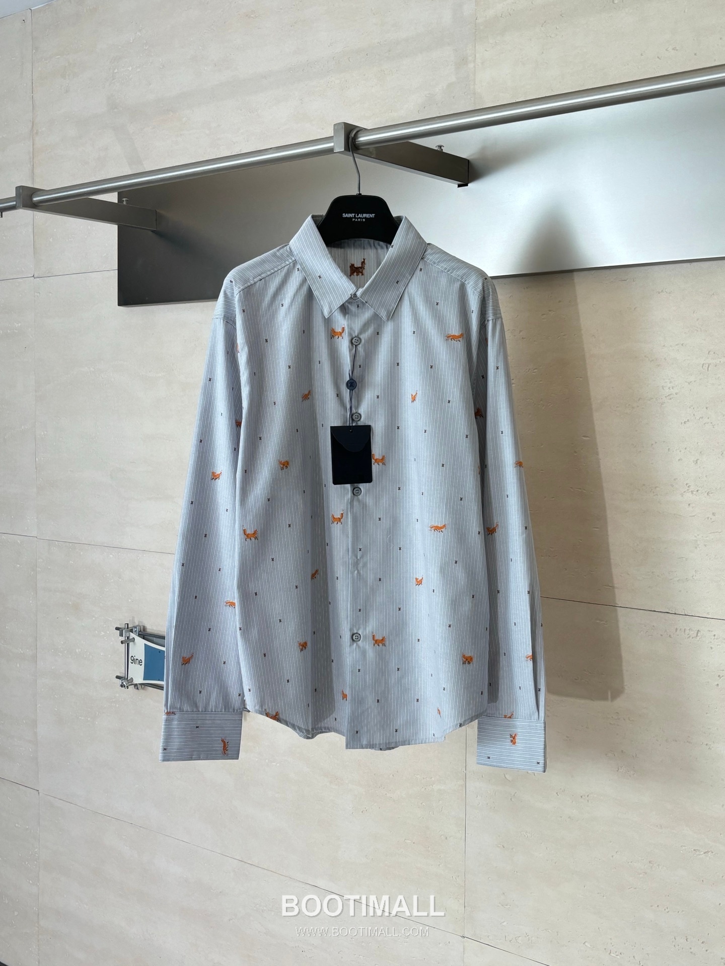 Louis Vuitton FW25 Striped Fox Embroidered Long Sleeve Shirt 루이비통 FW25 스트라이프 폭스 자수 롱슬리브 셔츠 6