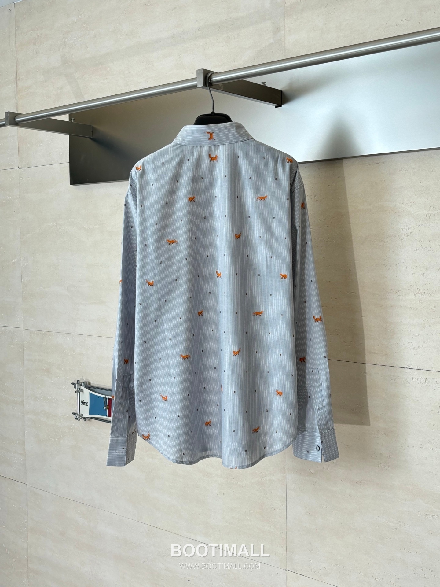 Louis Vuitton FW25 Striped Fox Embroidered Long Sleeve Shirt 루이비통 FW25 스트라이프 폭스 자수 롱슬리브 셔츠 7