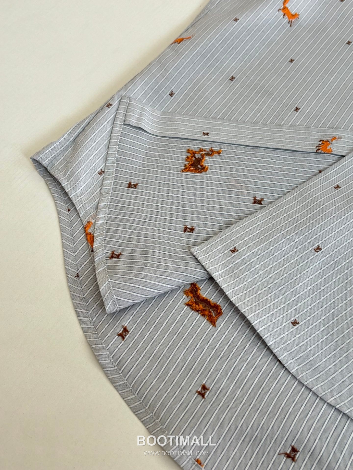 Louis Vuitton FW25 Striped Fox Embroidered Long Sleeve Shirt 루이비통 FW25 스트라이프 폭스 자수 롱슬리브 셔츠 11