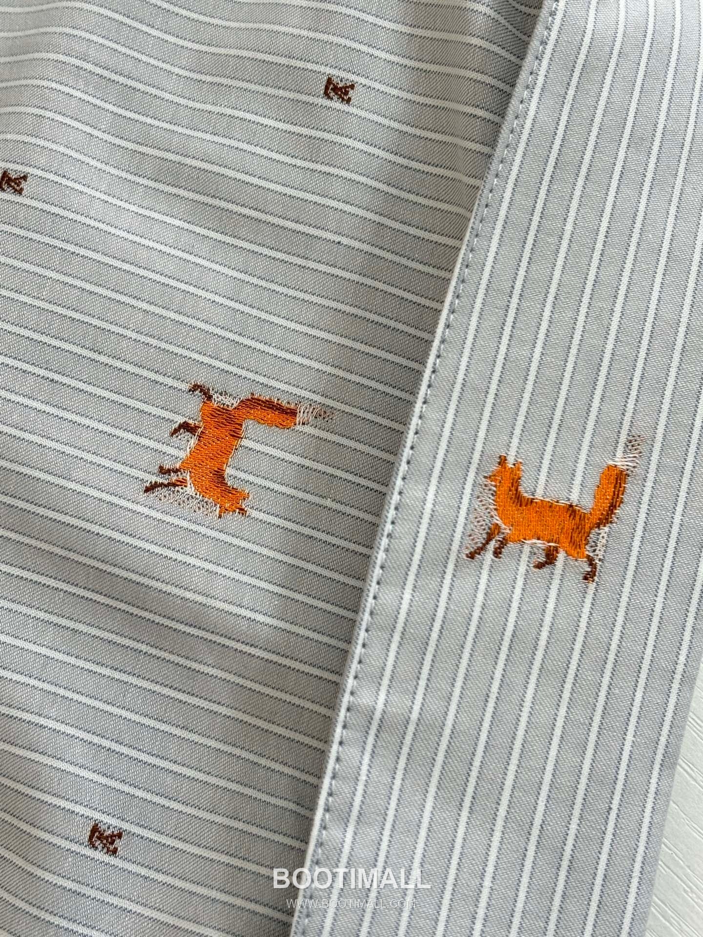 Louis Vuitton FW25 Striped Fox Embroidered Long Sleeve Shirt 루이비통 FW25 스트라이프 폭스 자수 롱슬리브 셔츠 12