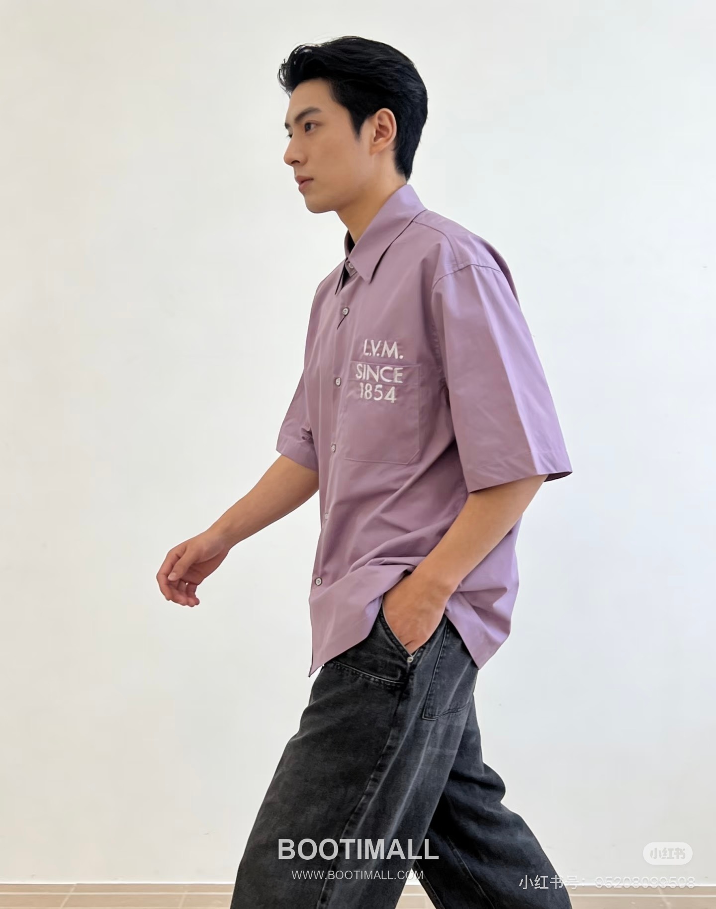 Louis Vuitton SS26 “1854” Embroidered Short Sleeve Collar Shirt 루이비통 SS26 1854 자수 반팔 카라 셔츠 1