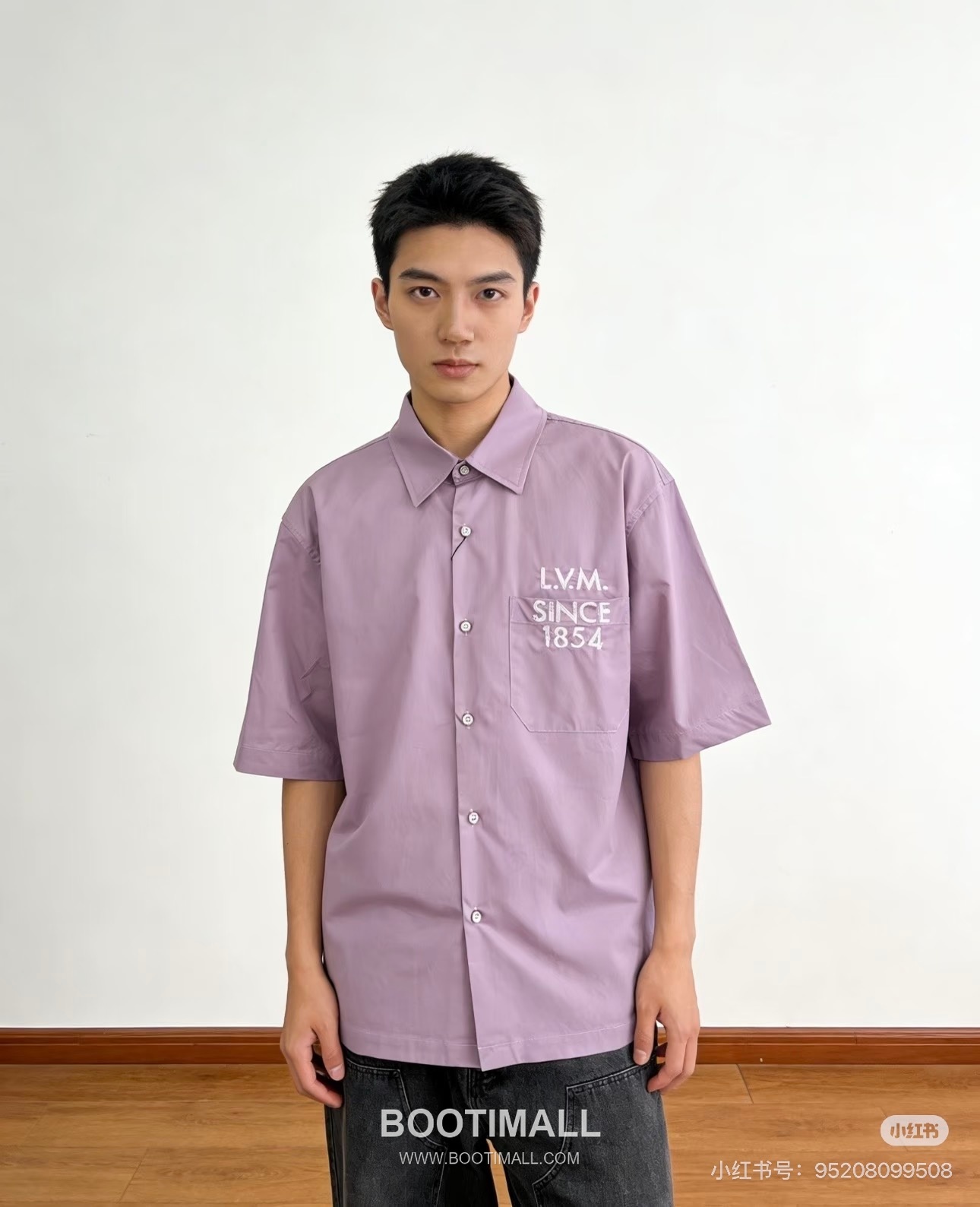 Louis Vuitton SS26 “1854” Embroidered Short Sleeve Collar Shirt 루이비통 SS26 1854 자수 반팔 카라 셔츠 6