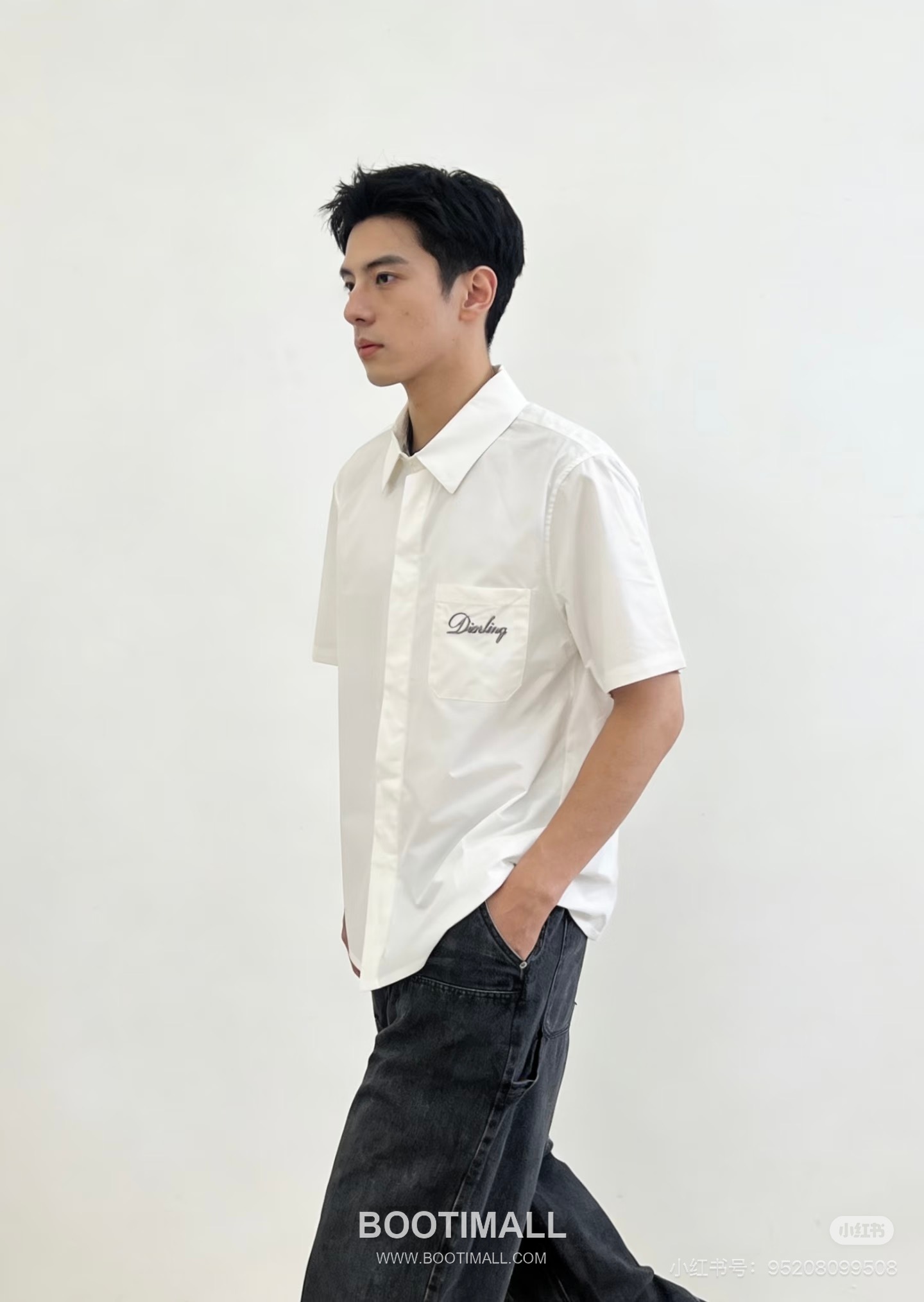 Dior FW25 Logo Embroidered Cotton Short Sleeve Shirt 디올 FW25 로고 자수 코튼 반팔 셔츠 2