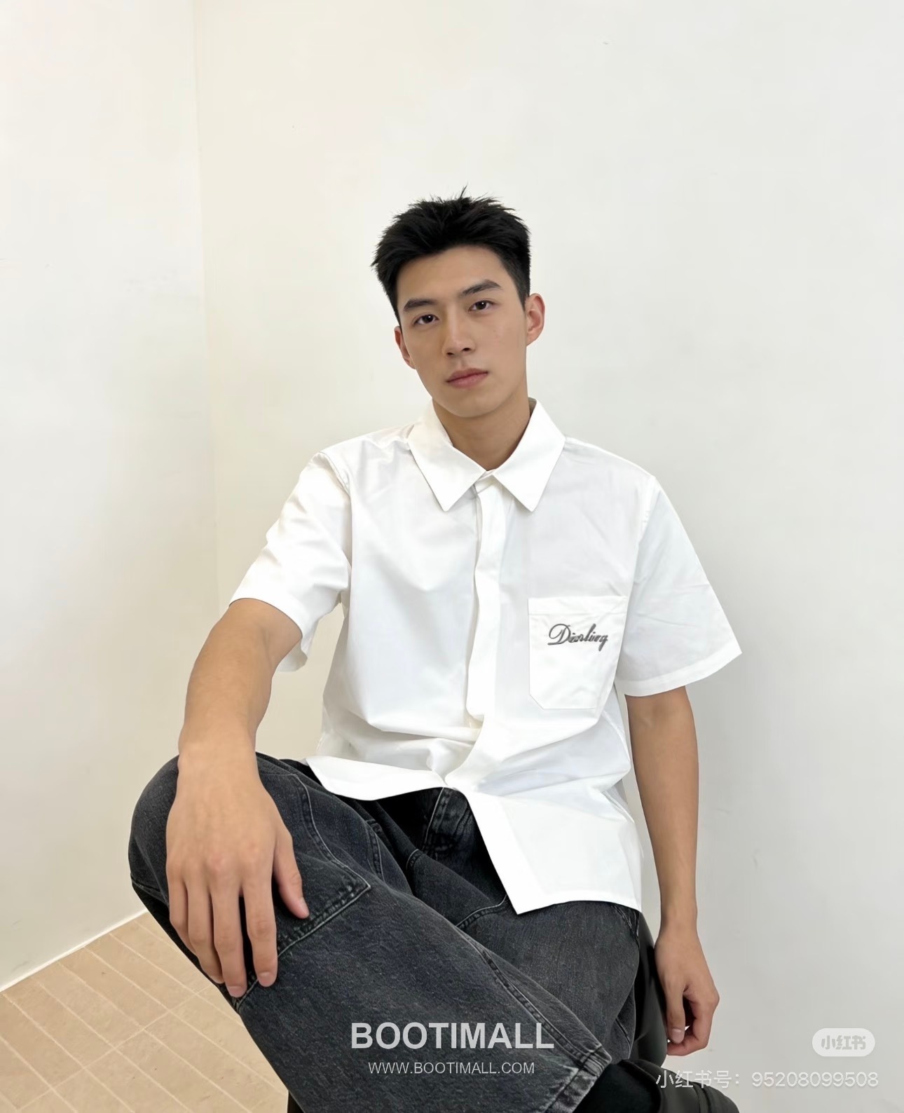 Dior FW25 Logo Embroidered Cotton Short Sleeve Shirt 디올 FW25 로고 자수 코튼 반팔 셔츠 3