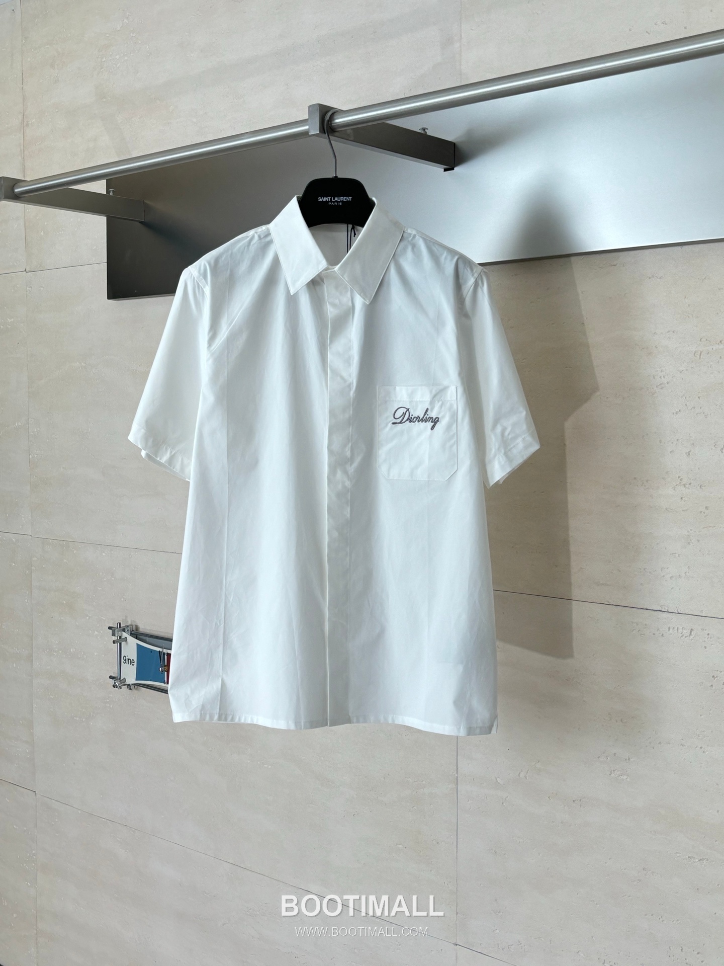 Dior FW25 Logo Embroidered Cotton Short Sleeve Shirt 디올 FW25 로고 자수 코튼 반팔 셔츠 6