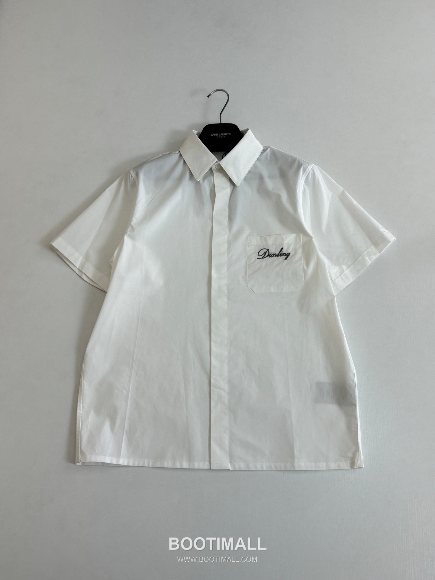 Dior FW25 Logo Embroidered Cotton Short Sleeve Shirt 디올 FW25 로고 자수 코튼 반팔 셔츠 8