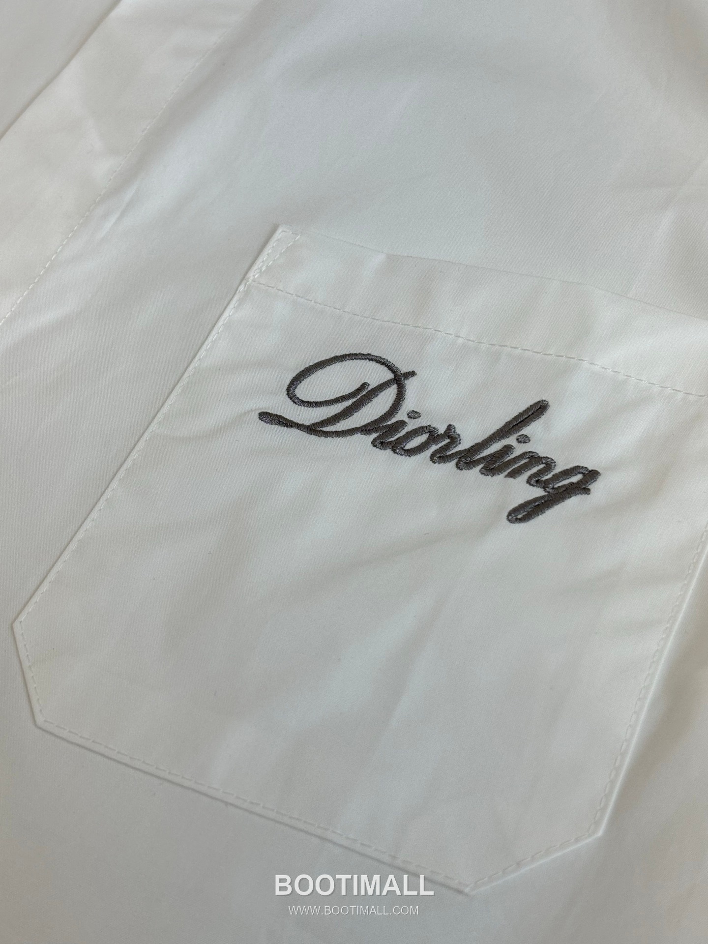 Dior FW25 Logo Embroidered Cotton Short Sleeve Shirt 디올 FW25 로고 자수 코튼 반팔 셔츠 10