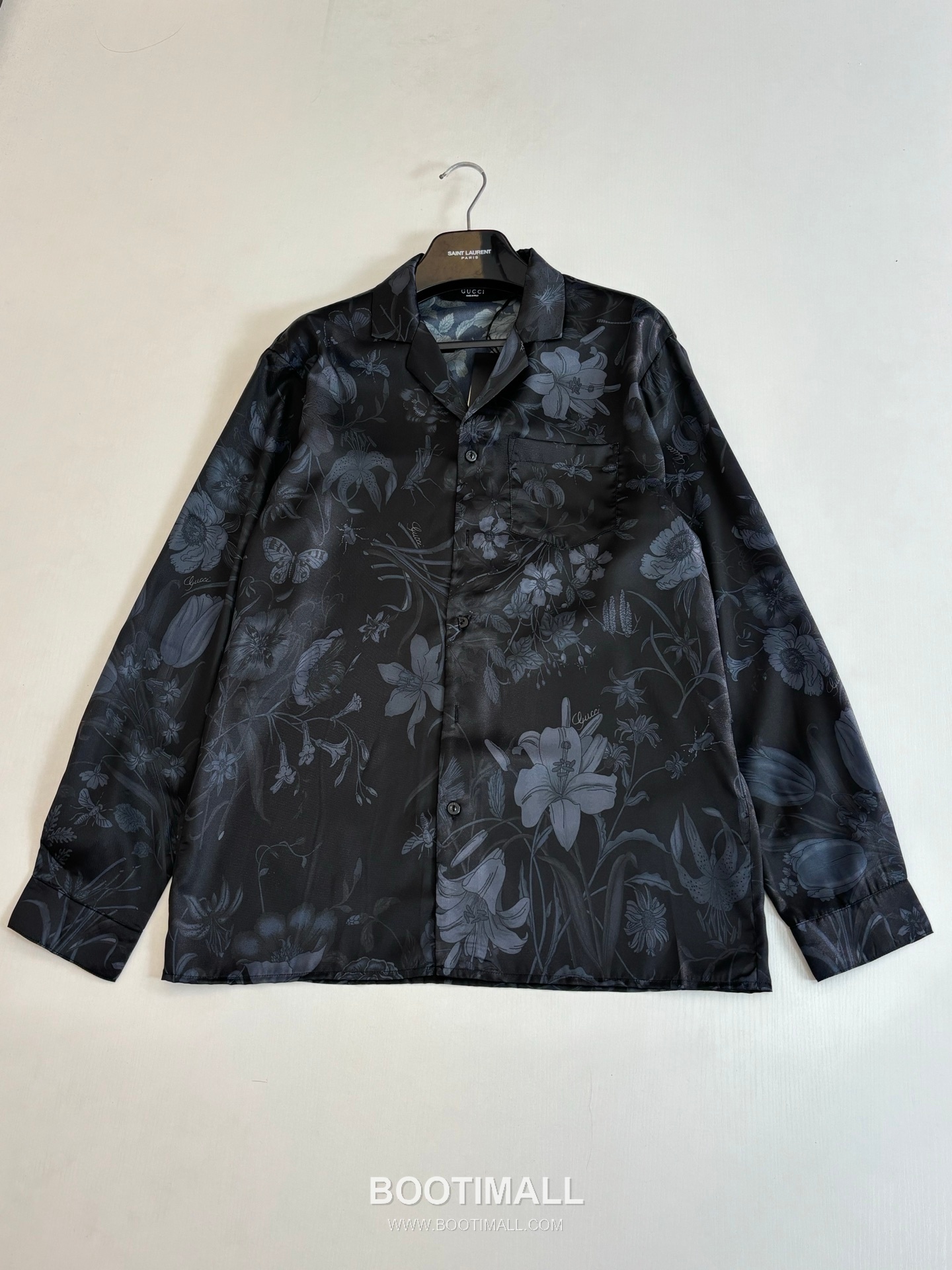 Gucci SS26 Butterfly Floral Print Poplin Long Sleeve Shirt 구찌 SS26 버터플라이 플로럴 프린트 포플린 롱슬리브 셔츠 7
