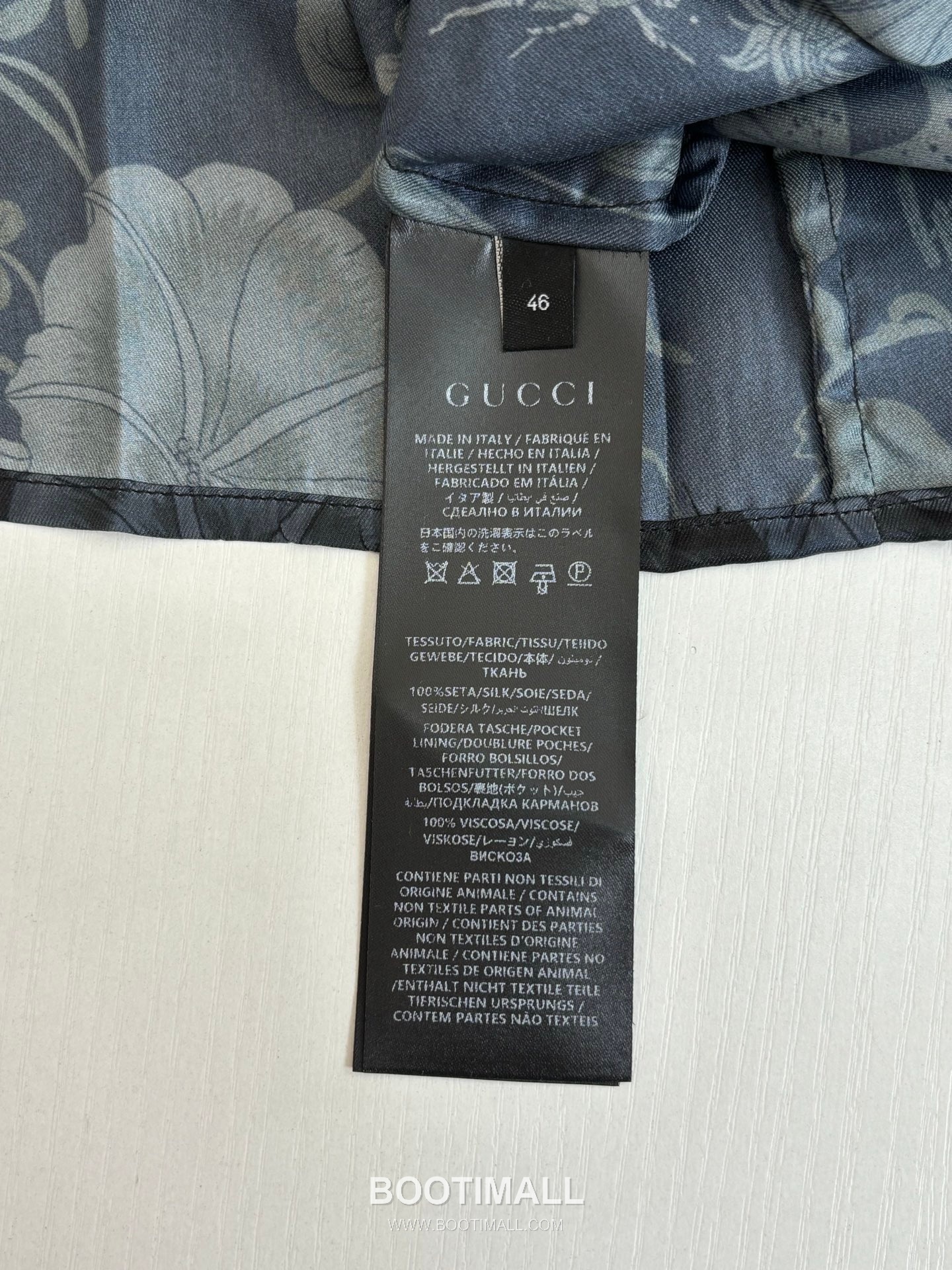 Gucci SS26 Butterfly Floral Print Poplin Long Sleeve Shirt 구찌 SS26 버터플라이 플로럴 프린트 포플린 롱슬리브 셔츠 14