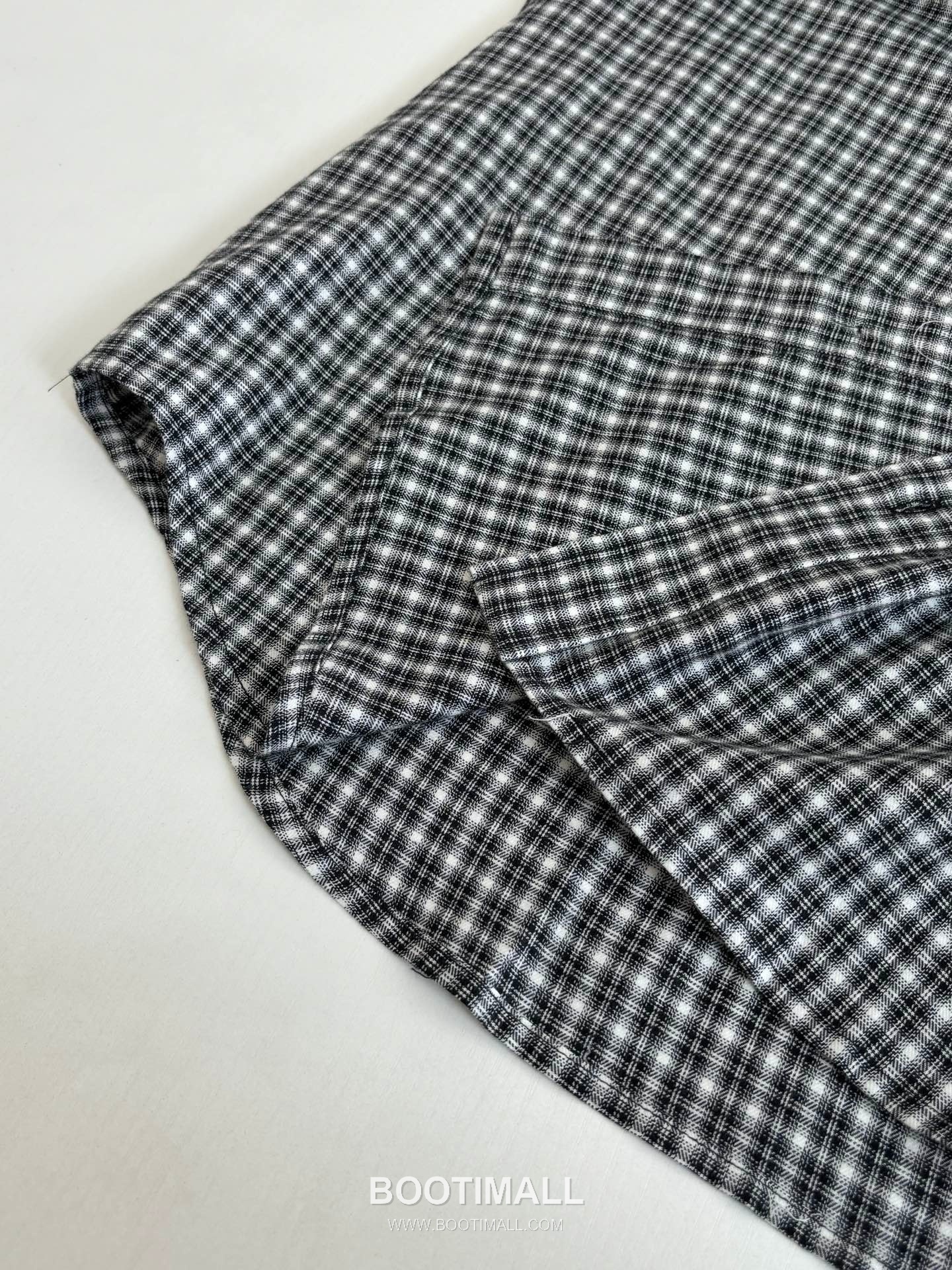 Acne Studios Pocket Logo Check Contrast Collar Shirt 아크네 스튜디오 포켓 로고 체크 배색 카라 셔츠 11
