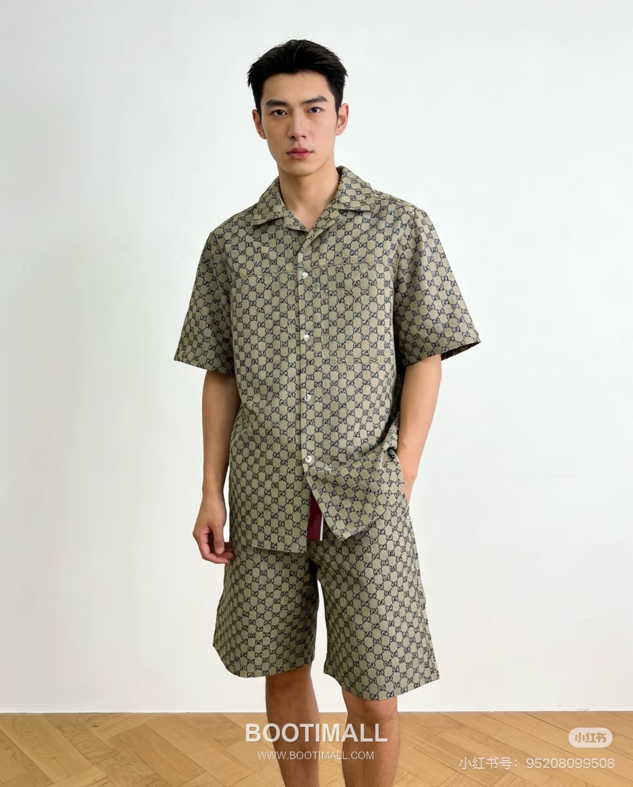 Gucci GG Monogram Jacquard Short Sleeve Shirt 구찌 더블 G 모노그램 자카드 반팔 셔츠 2