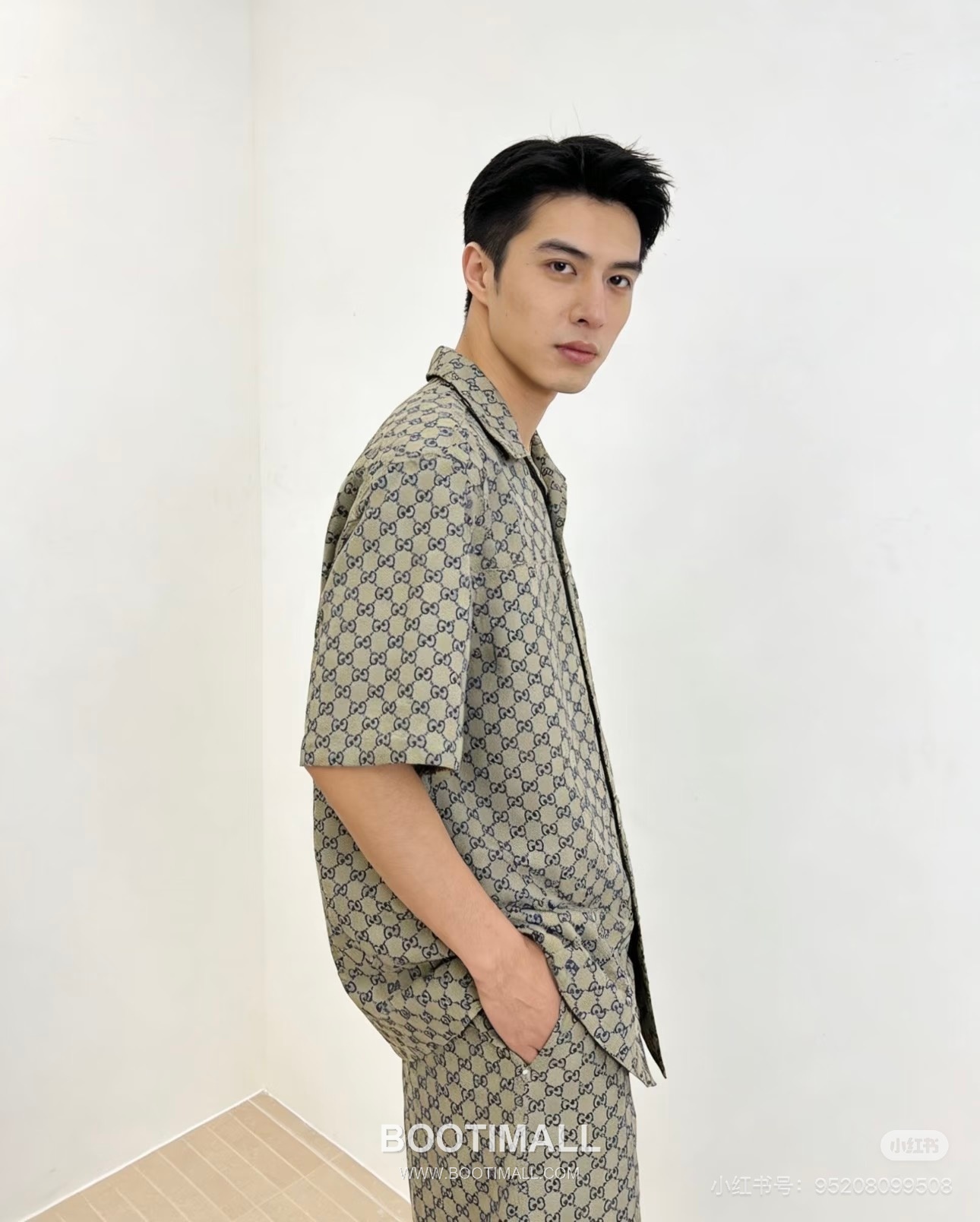 Gucci GG Monogram Jacquard Short Sleeve Shirt 구찌 더블 G 모노그램 자카드 반팔 셔츠 3