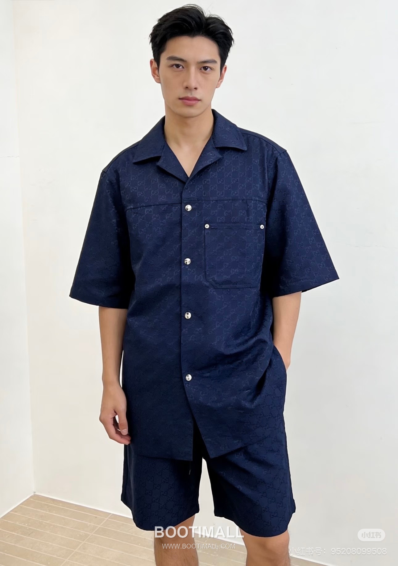 Gucci GG Monogram Jacquard Short Sleeve Shirt 구찌 더블 G 모노그램 자카드 반팔 셔츠 2