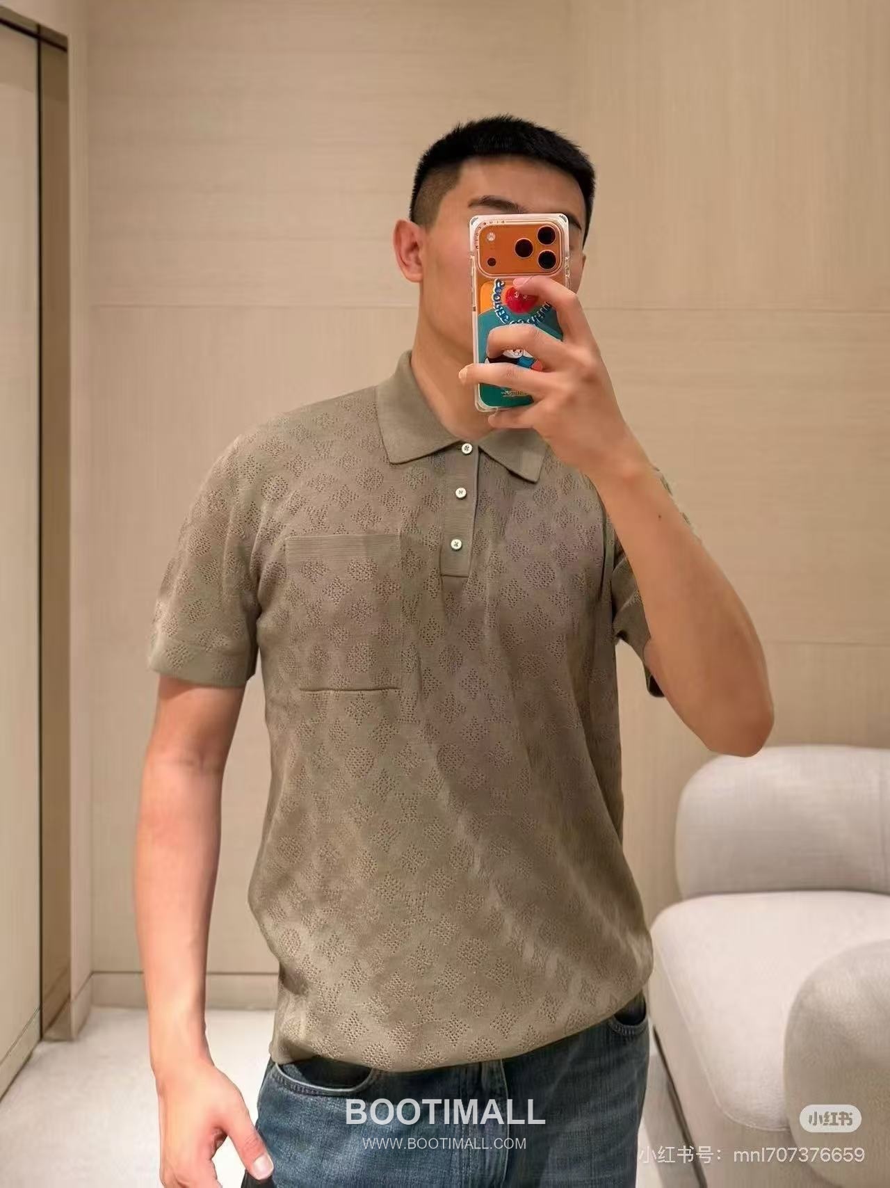 Louis Vuitton Monogram Openwork Knit Polo Shirt 루이비통 모노그램 메쉬 오픈워크 니트 폴로 셔츠 1