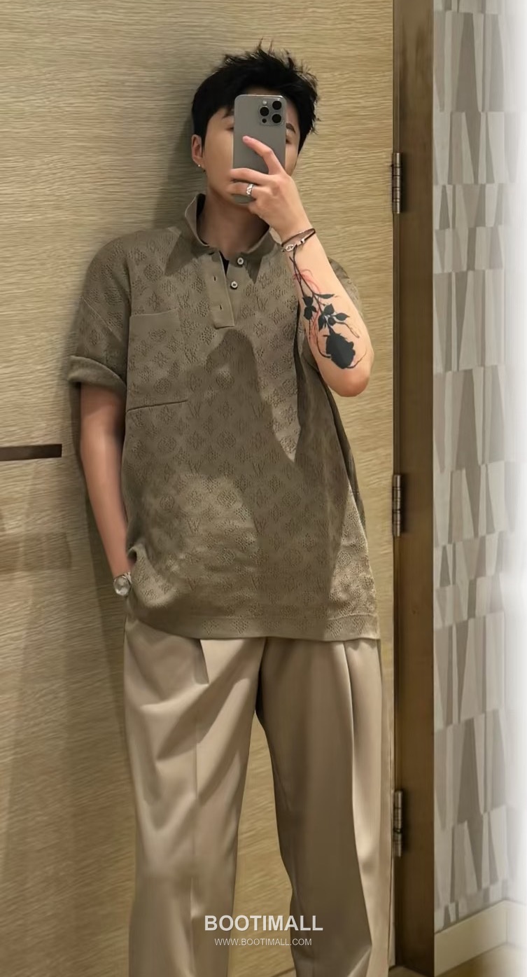 Louis Vuitton Monogram Openwork Knit Polo Shirt 루이비통 모노그램 메쉬 오픈워크 니트 폴로 셔츠 4