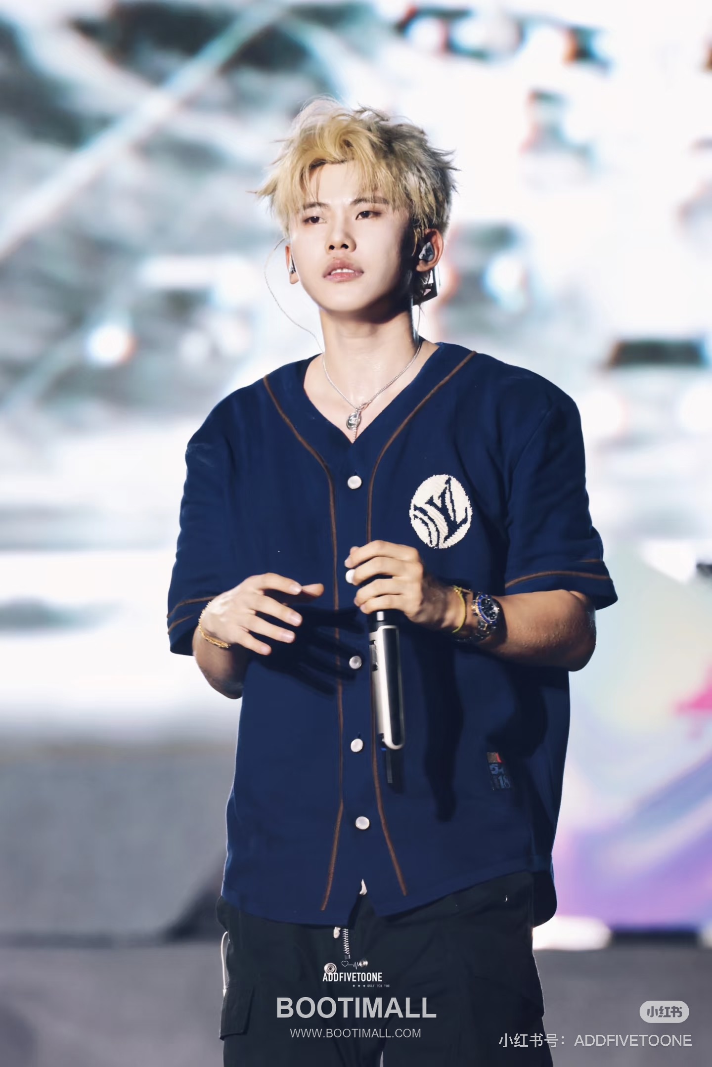 Louis Vuitton x Nigo Embroidered Logo Knit Baseball Shirt 루이비통 니고 협업 자수 로고 니트 베이스볼 반팔 셔츠 6