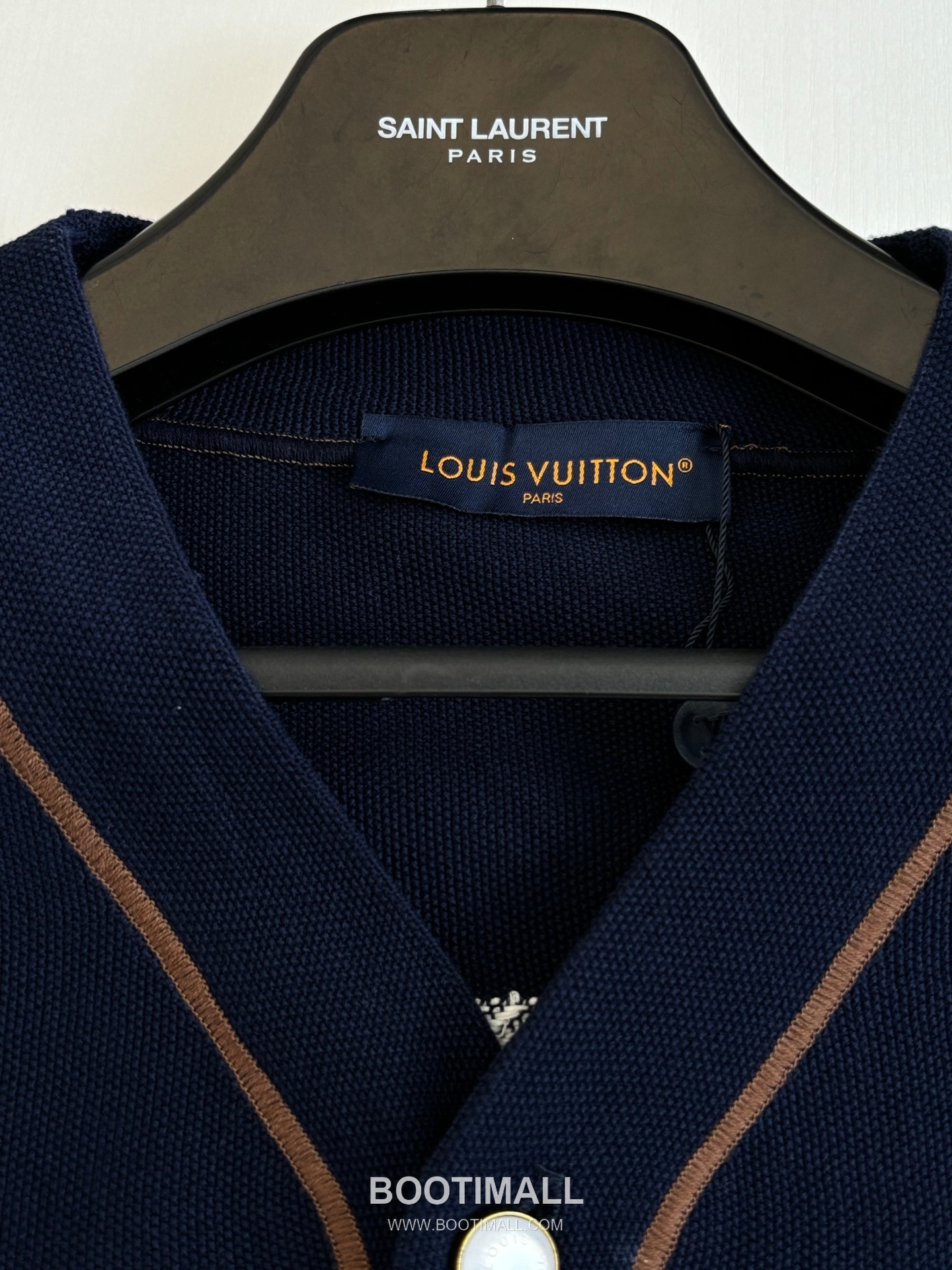 Louis Vuitton x Nigo Embroidered Logo Knit Baseball Shirt 루이비통 니고 협업 자수 로고 니트 베이스볼 반팔 셔츠 13