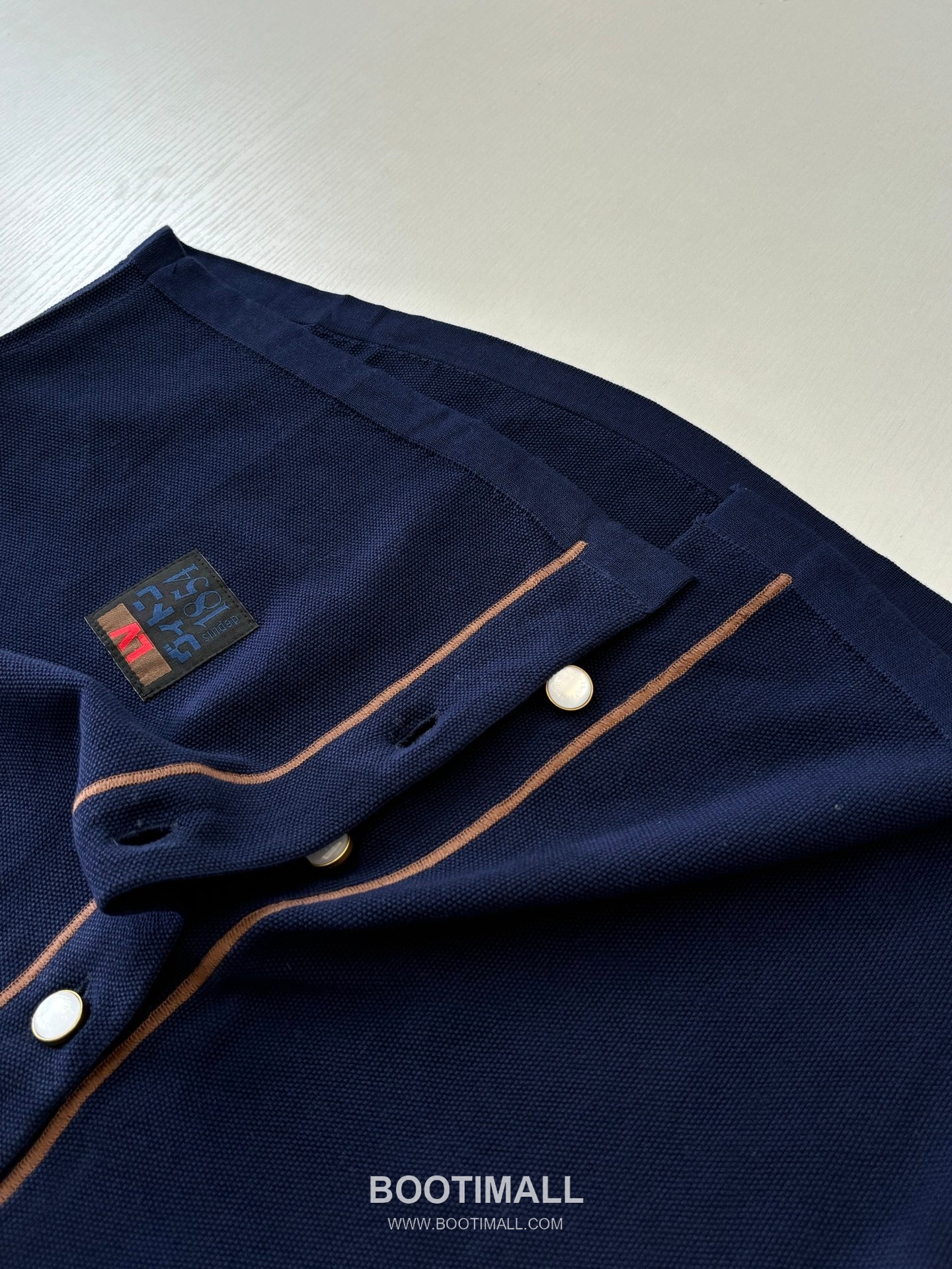 Louis Vuitton x Nigo Embroidered Logo Knit Baseball Shirt 루이비통 니고 협업 자수 로고 니트 베이스볼 반팔 셔츠 15