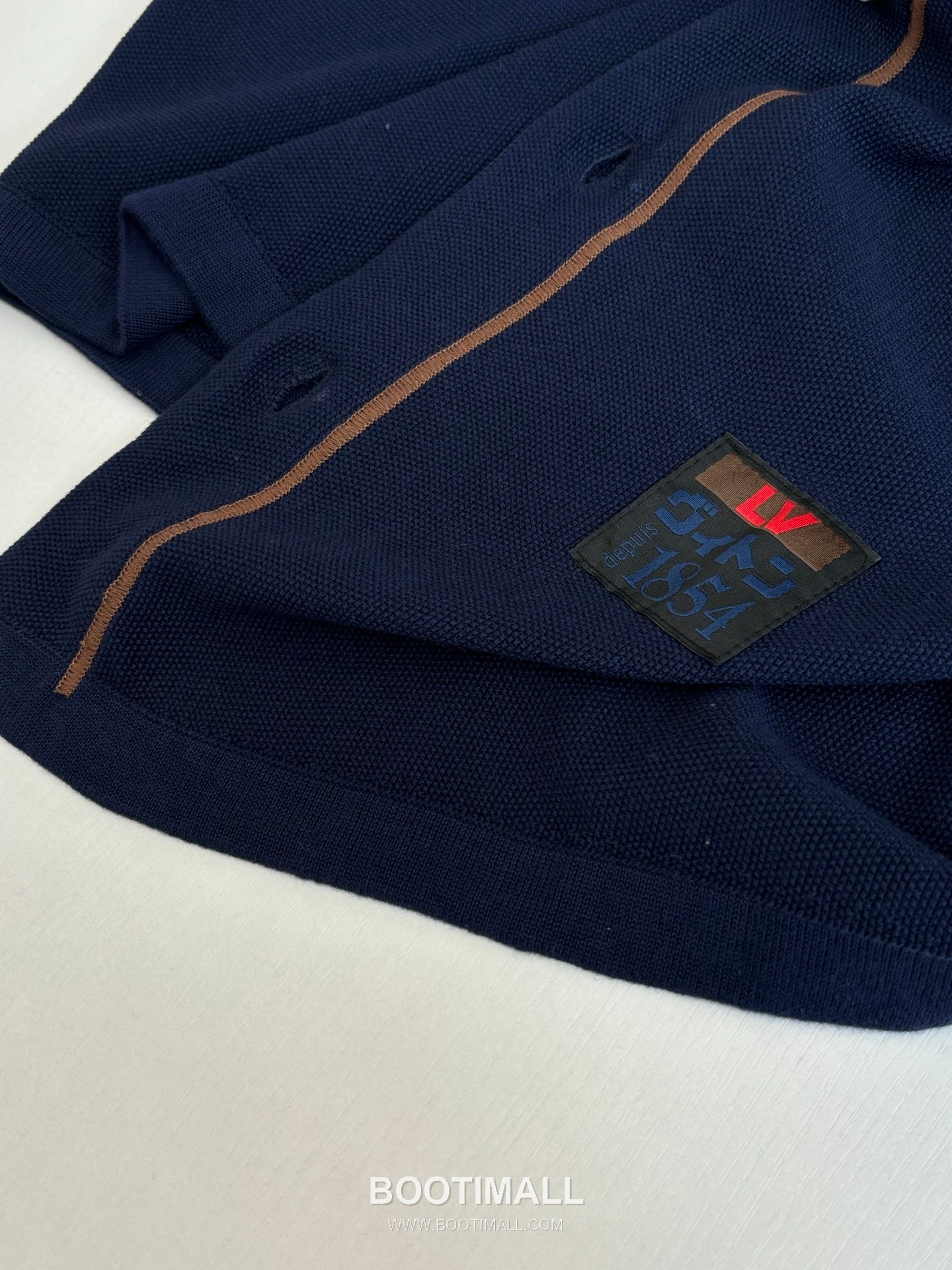 Louis Vuitton x Nigo Embroidered Logo Knit Baseball Shirt 루이비통 니고 협업 자수 로고 니트 베이스볼 반팔 셔츠 16