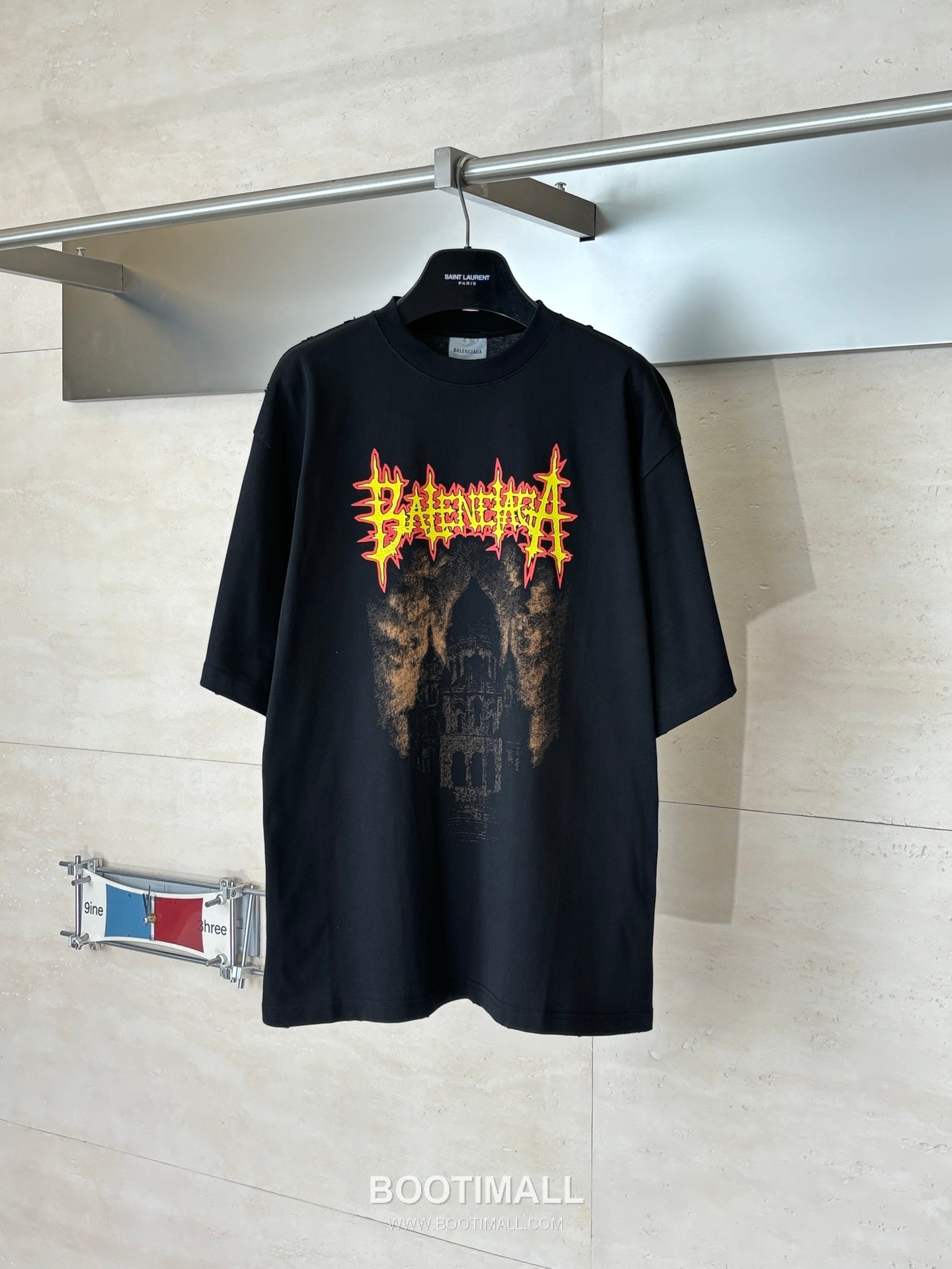 Balenciaga Sacred Heart Flame Print Oversized T-Shirt 발렌시아가 성심 화염 프린트 오버사이즈 반팔 티셔츠 8