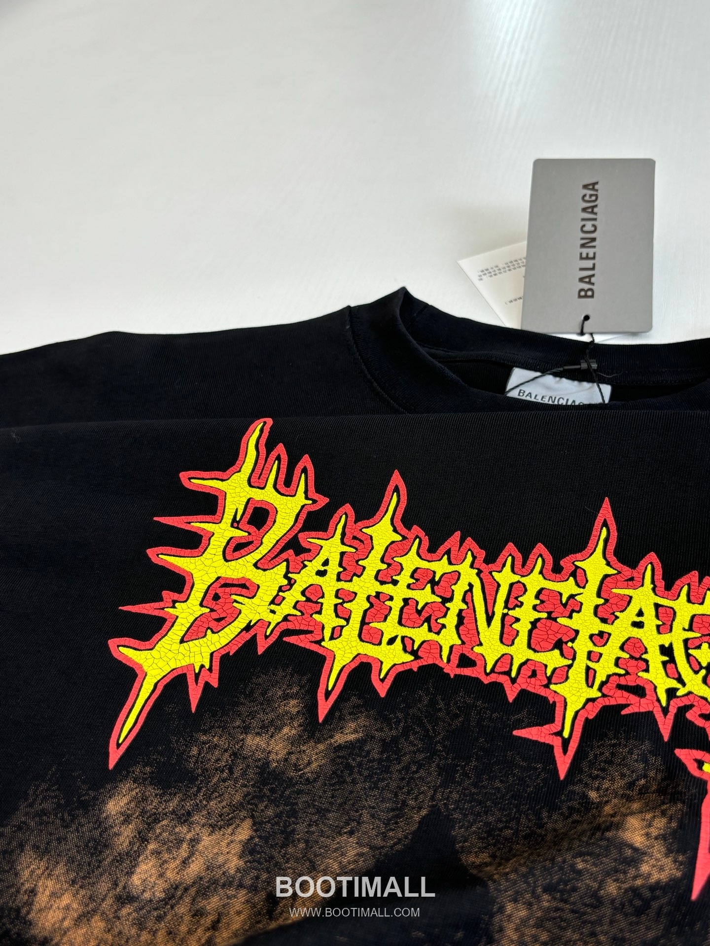 Balenciaga Sacred Heart Flame Print Oversized T-Shirt 발렌시아가 성심 화염 프린트 오버사이즈 반팔 티셔츠 13