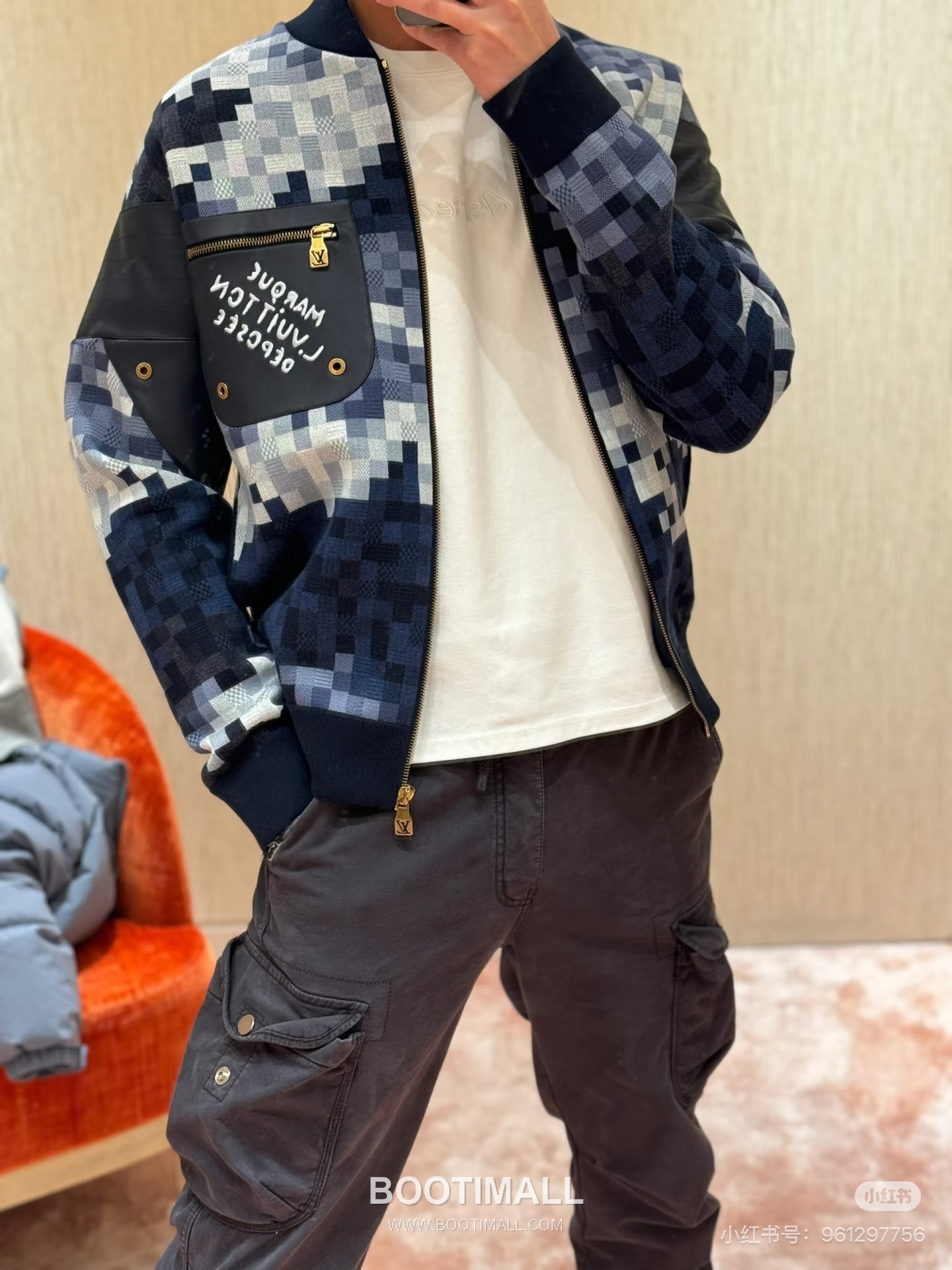 Louis Vuitton Pixel Damier Jacquard Knit Zip Jacket 루이비통 픽셀 다미에 자카드 니트 집업 재킷 1