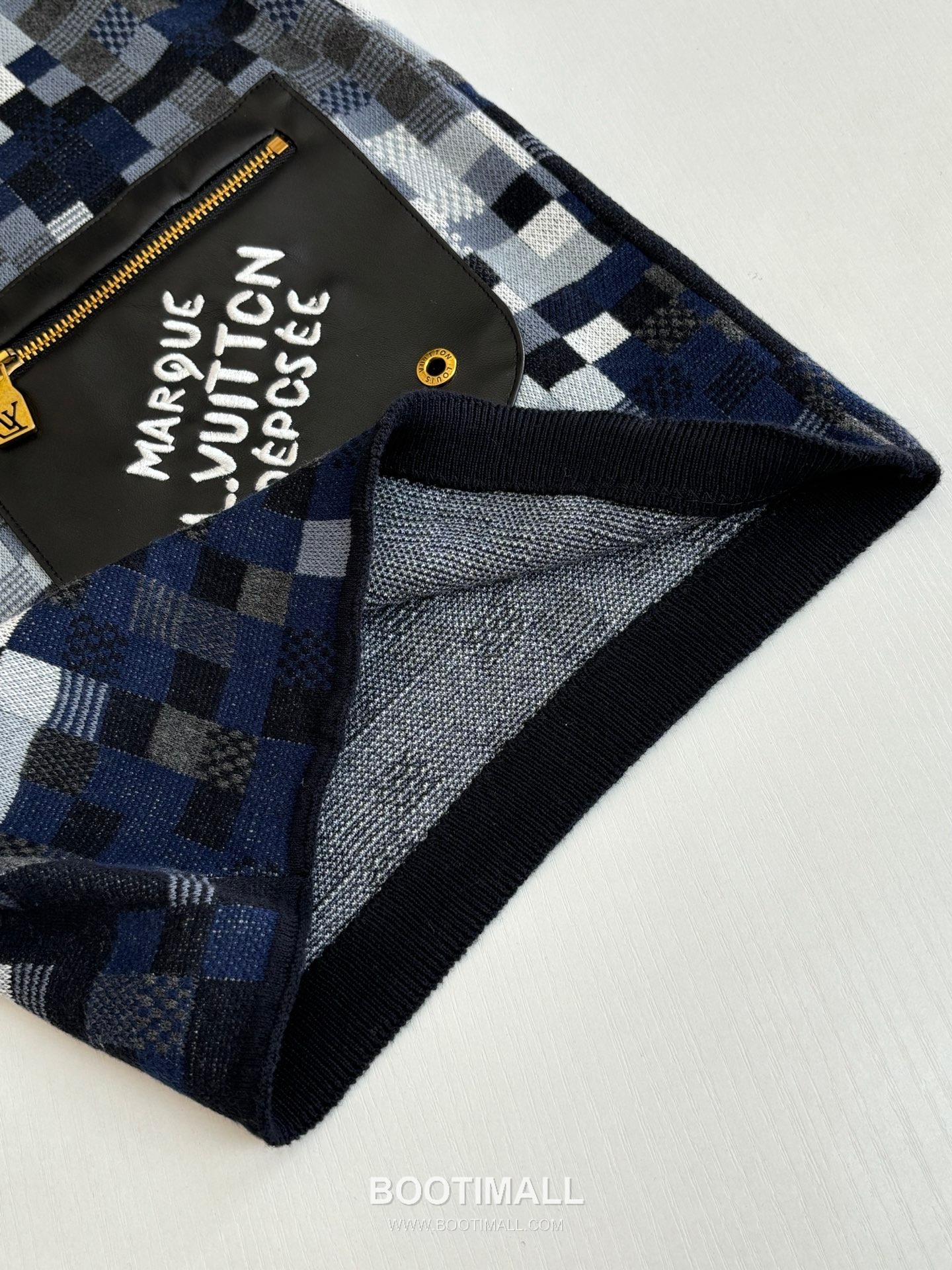 Louis Vuitton Pixel Damier Jacquard Knit Leather Embroidery Drawstring Shorts 루이비통 픽셀 다미에 자카드 니트 가죽 자수 드로스트링 쇼츠 12