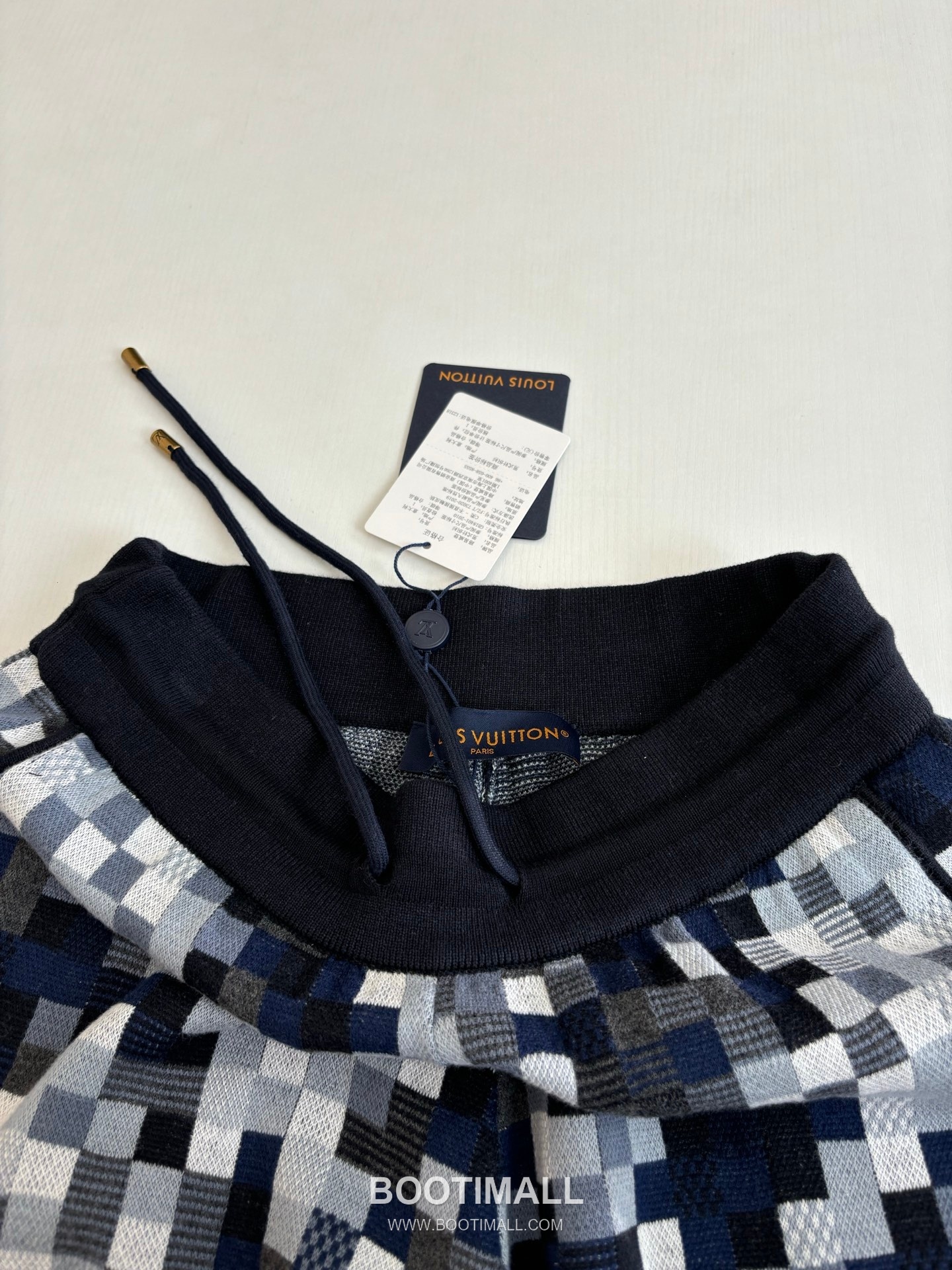 Louis Vuitton Pixel Damier Jacquard Knit Leather Embroidery Drawstring Shorts 루이비통 픽셀 다미에 자카드 니트 가죽 자수 드로스트링 쇼츠 13