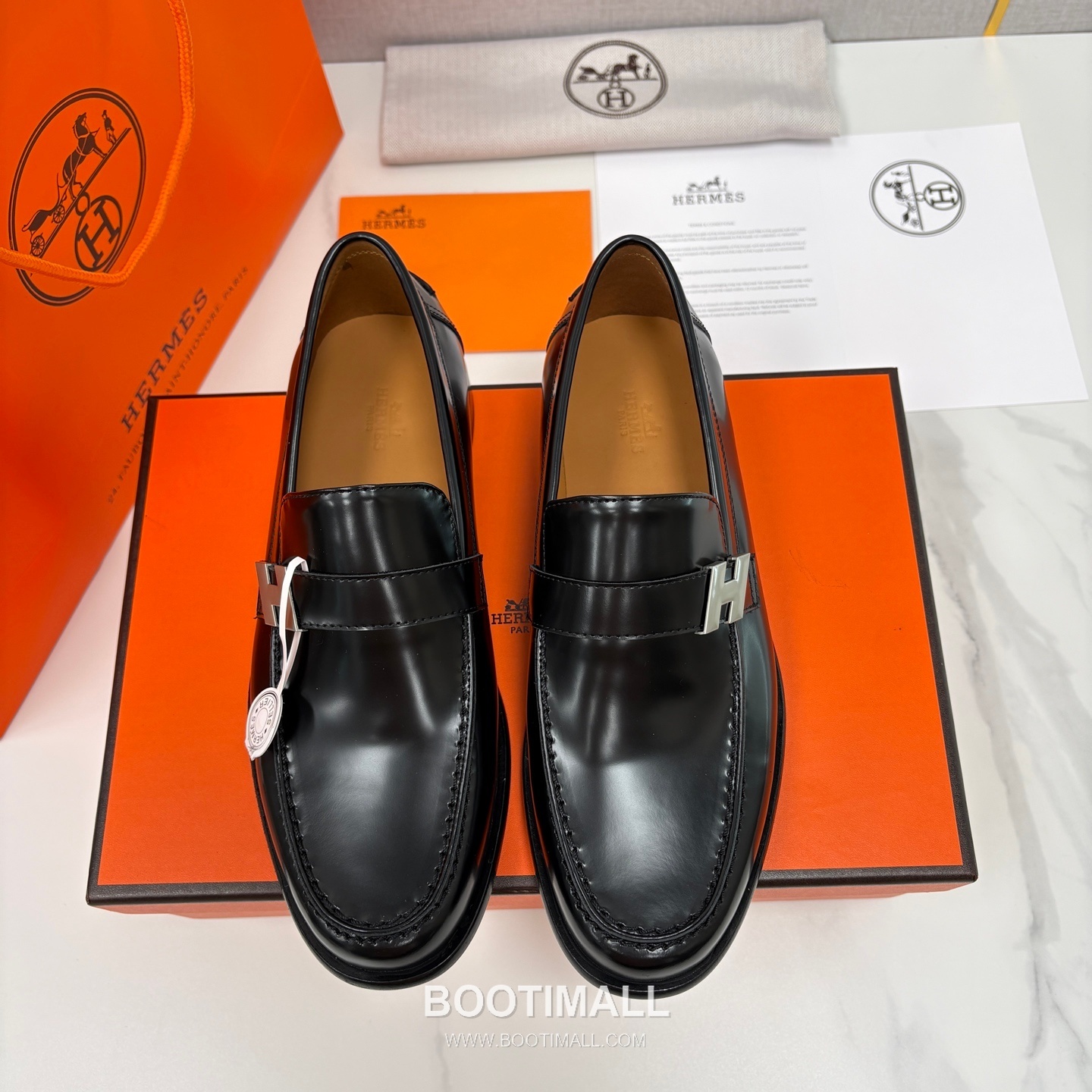## 신발 제품 스펙 분석

Hermès Milton Leather Loafers 에르메스 밀턴 레더 로퍼 1