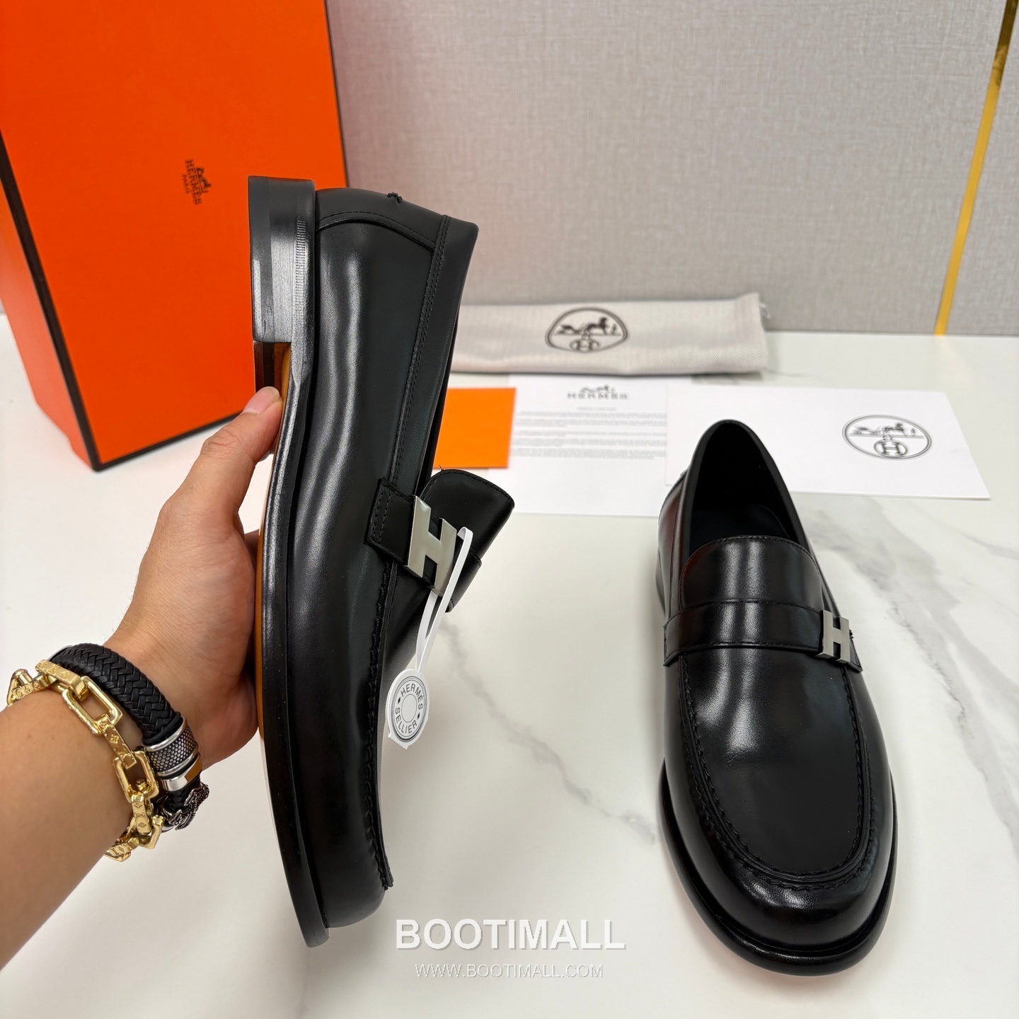 ## 신발 제품 스펙 분석

Hermès Milton Leather Loafers 에르메스 밀턴 레더 로퍼 6