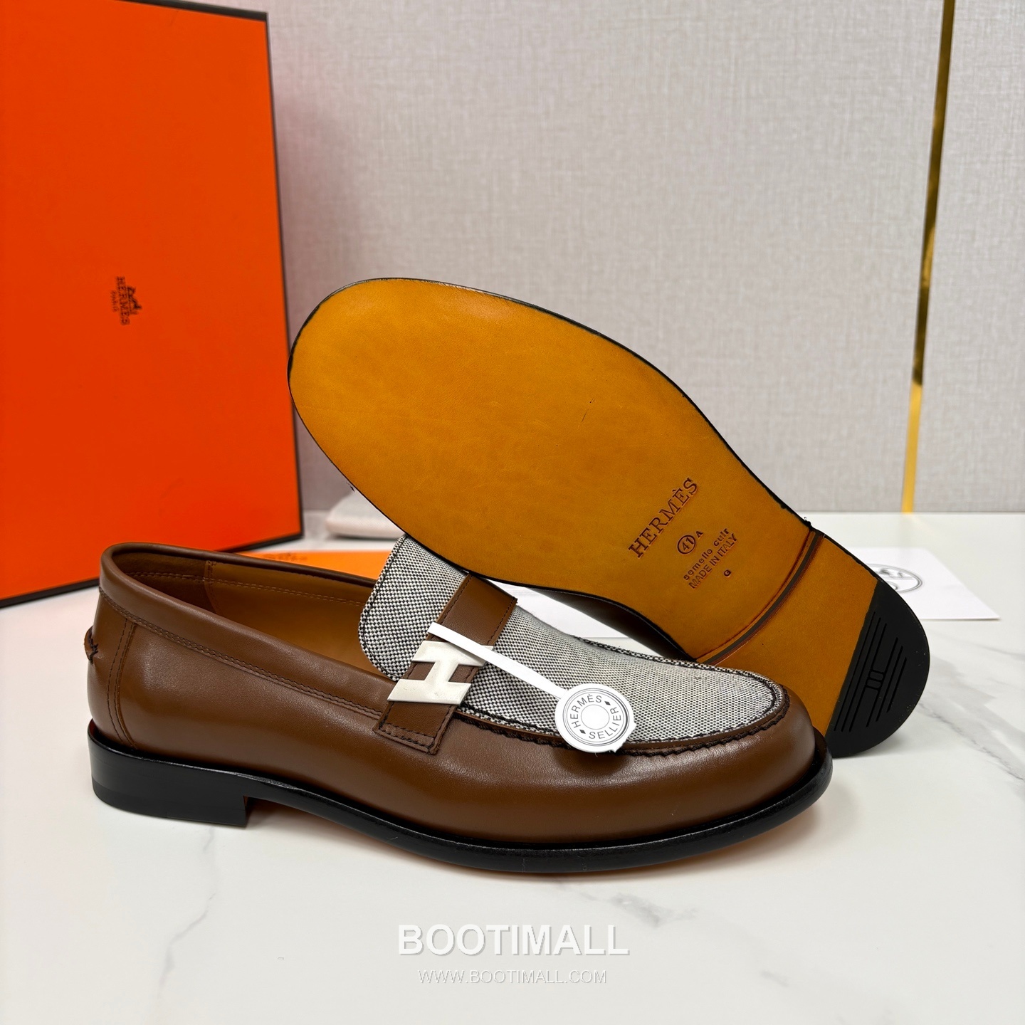 ## 신발 제품 스펙 분석
Hermès Milton Leather Loafers 에르메스 밀턴 레더 로퍼 5