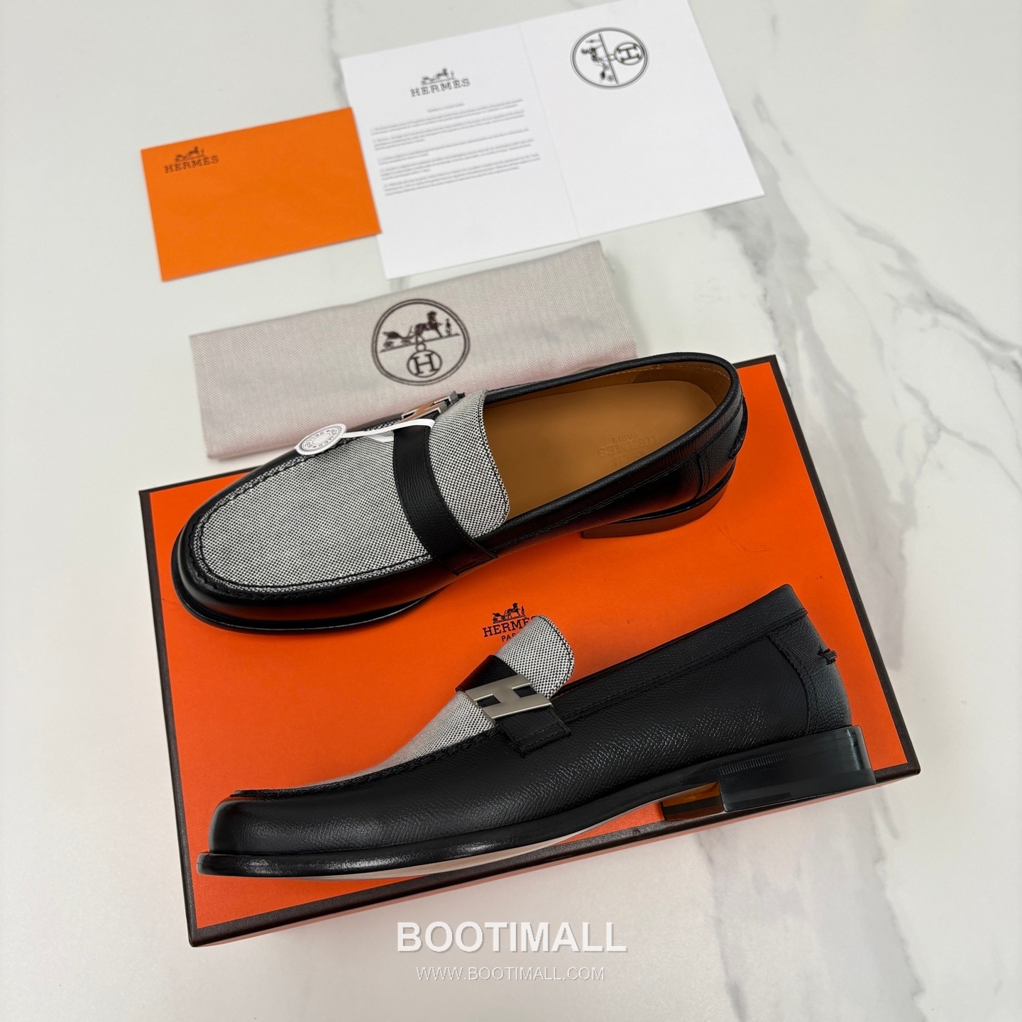 ## 신발 제품 스펙 분석
Hermès Milton Leather Loafers 에르메스 밀턴 레더 로퍼 2