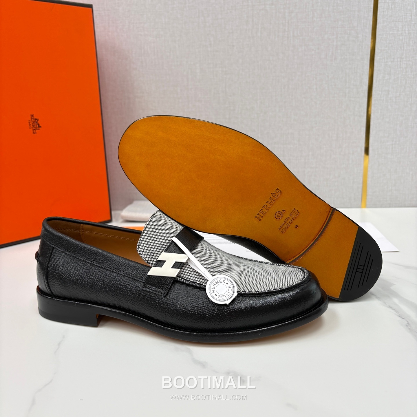 ## 신발 제품 스펙 분석
Hermès Milton Leather Loafers 에르메스 밀턴 레더 로퍼 5