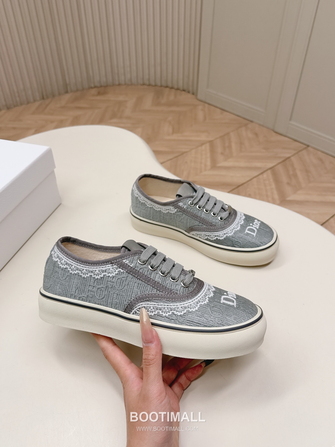Dior Saltwind Oblique Canvas Lace Sneakers 디올 솔트윈드 오블리크 캔버스 레이스 스니커즈 4