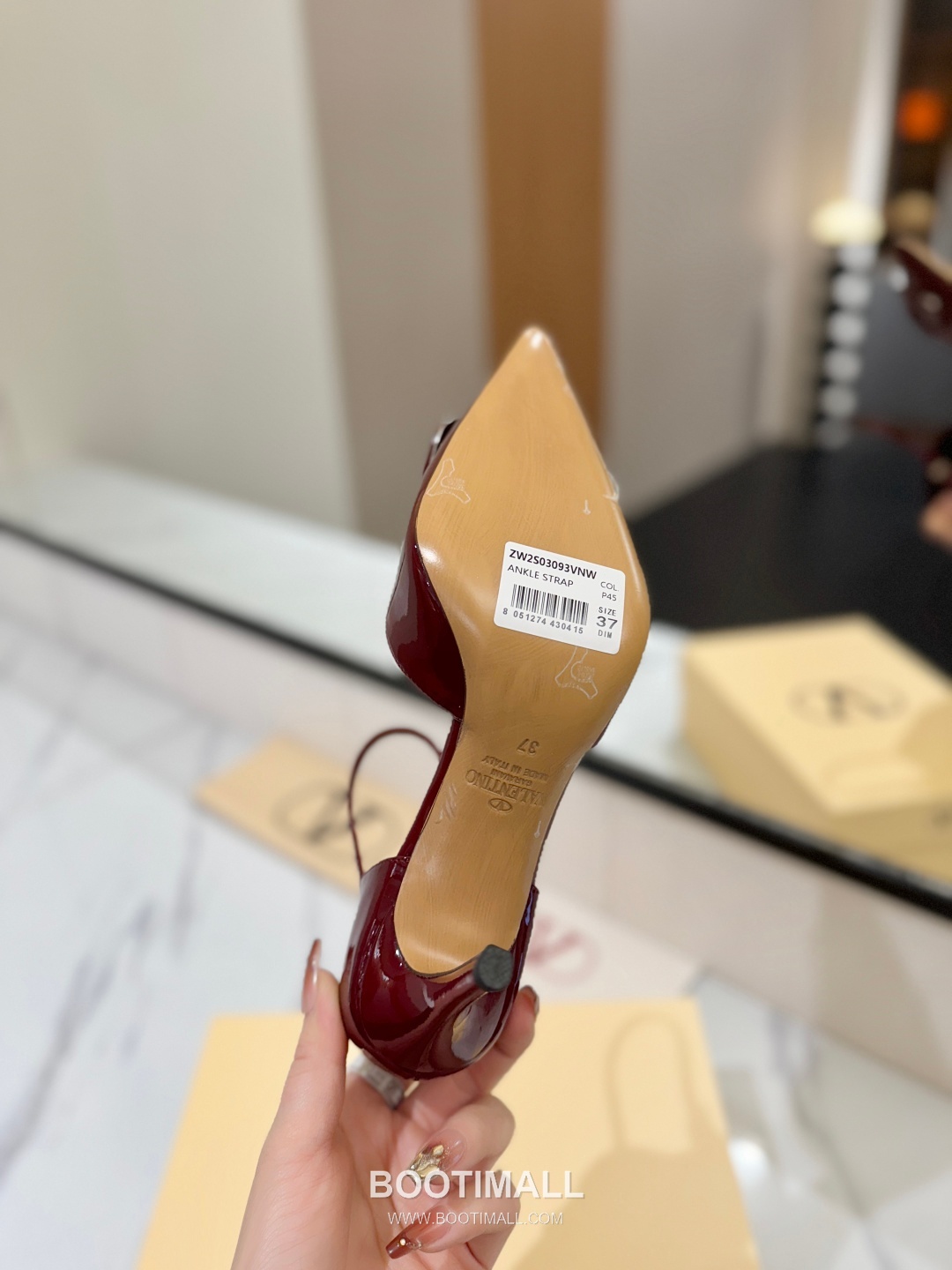 Valentino Garavani VLogo Patent Leather Slingback Pumps 발렌티노 가라바니 V로고 페이턴트 슬링백 펌프스 9