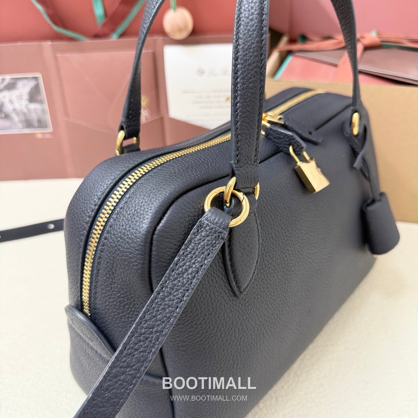 Loro Piana Needle Small Top Handle Bag FA 로로피아나 니들 스몰 토트백 카프스킨 31cm 5