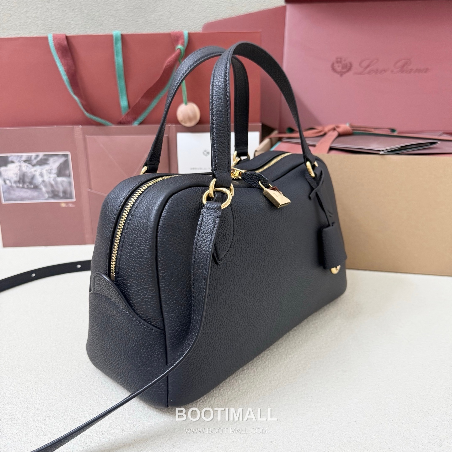 Loro Piana Needle Small Top Handle Bag FA 로로피아나 니들 스몰 토트백 카프스킨 31cm 2