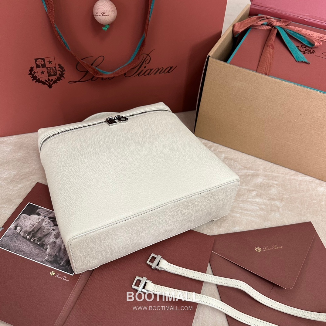 Loro Piana Extra Pocket Backpack FAM6491 로로피아나 엑스트라 포켓 백팩 카프스킨 23.5cm 4