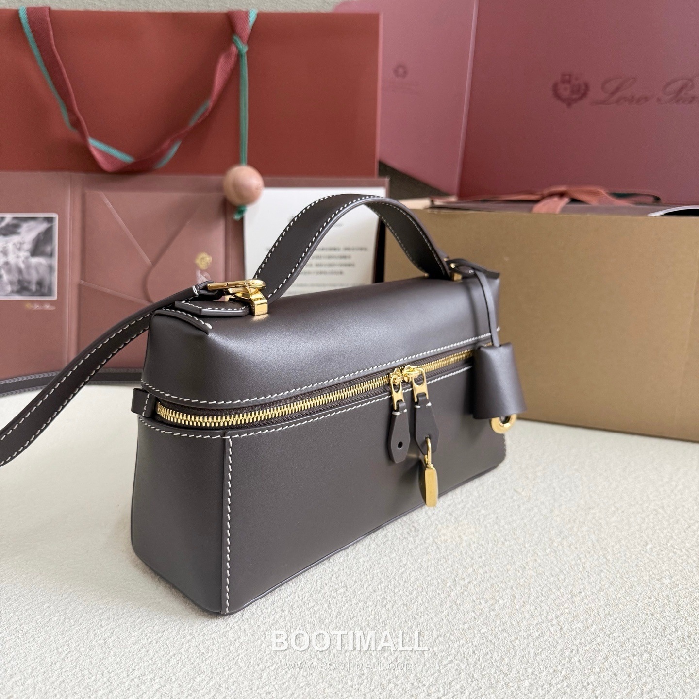 Loro Piana Extra Bag L23 Top Handle Bag FAQ2126 로로피아나 엑스트라 백 L23 토트백 카프스킨 23cm 2