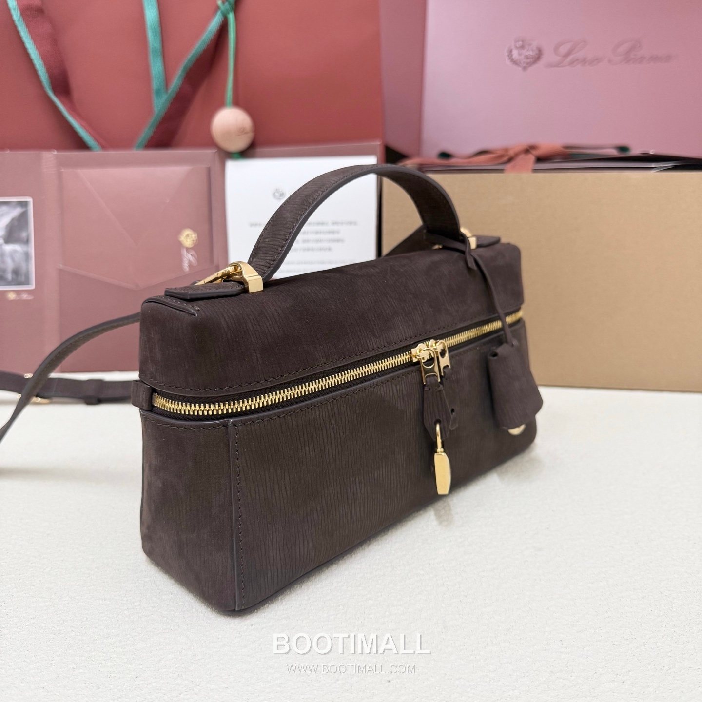Loro Piana Extra Bag L23 Top Handle Bag FAQ2126 로로피아나 엑스트라 백 L23 토트백 스웨이드 카프스킨 23cm 2