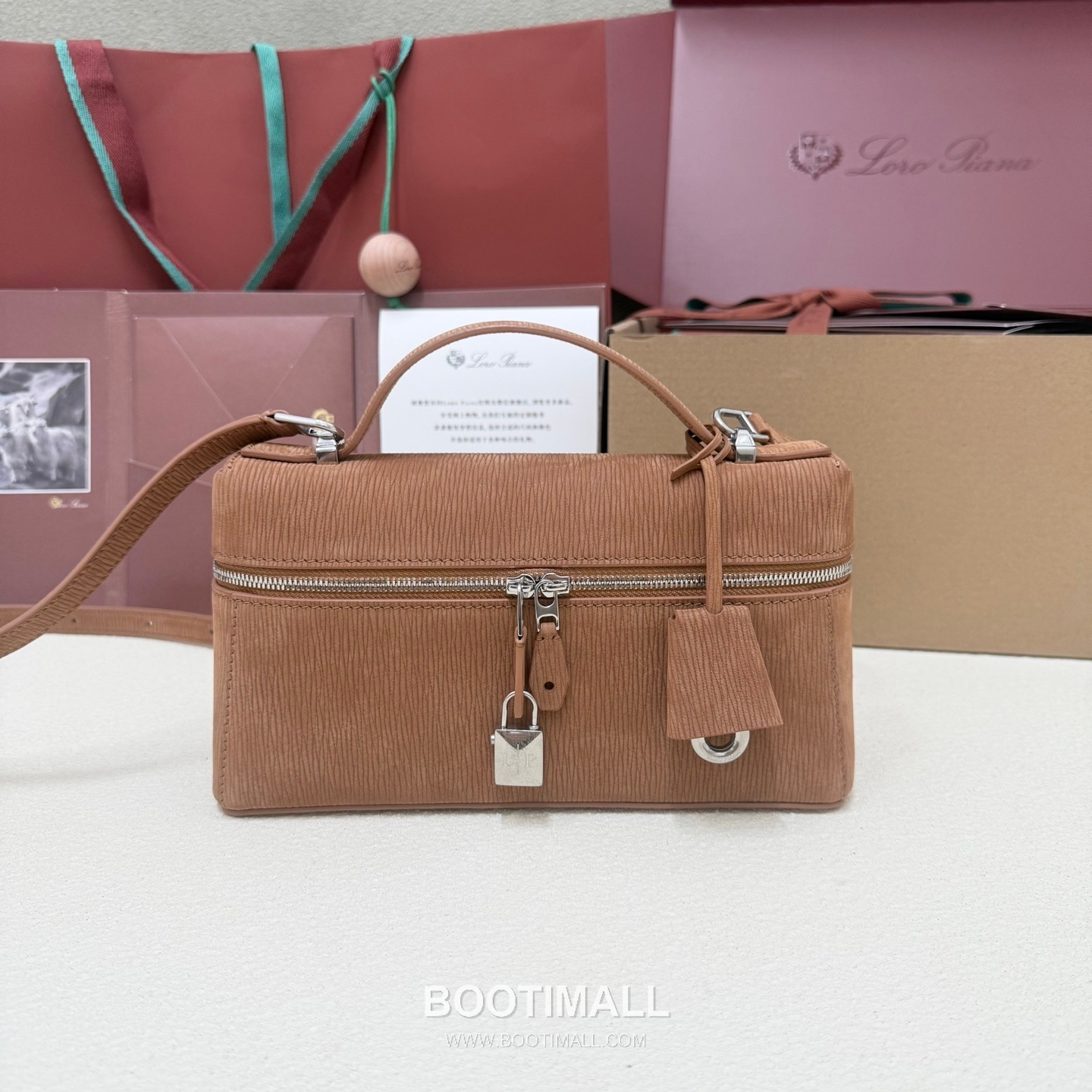 Loro Piana Extra Bag L23 Top Handle Bag FAQ2126 로로피아나 엑스트라 백 L23 토트백 스웨이드 카프스킨 23cm 1
