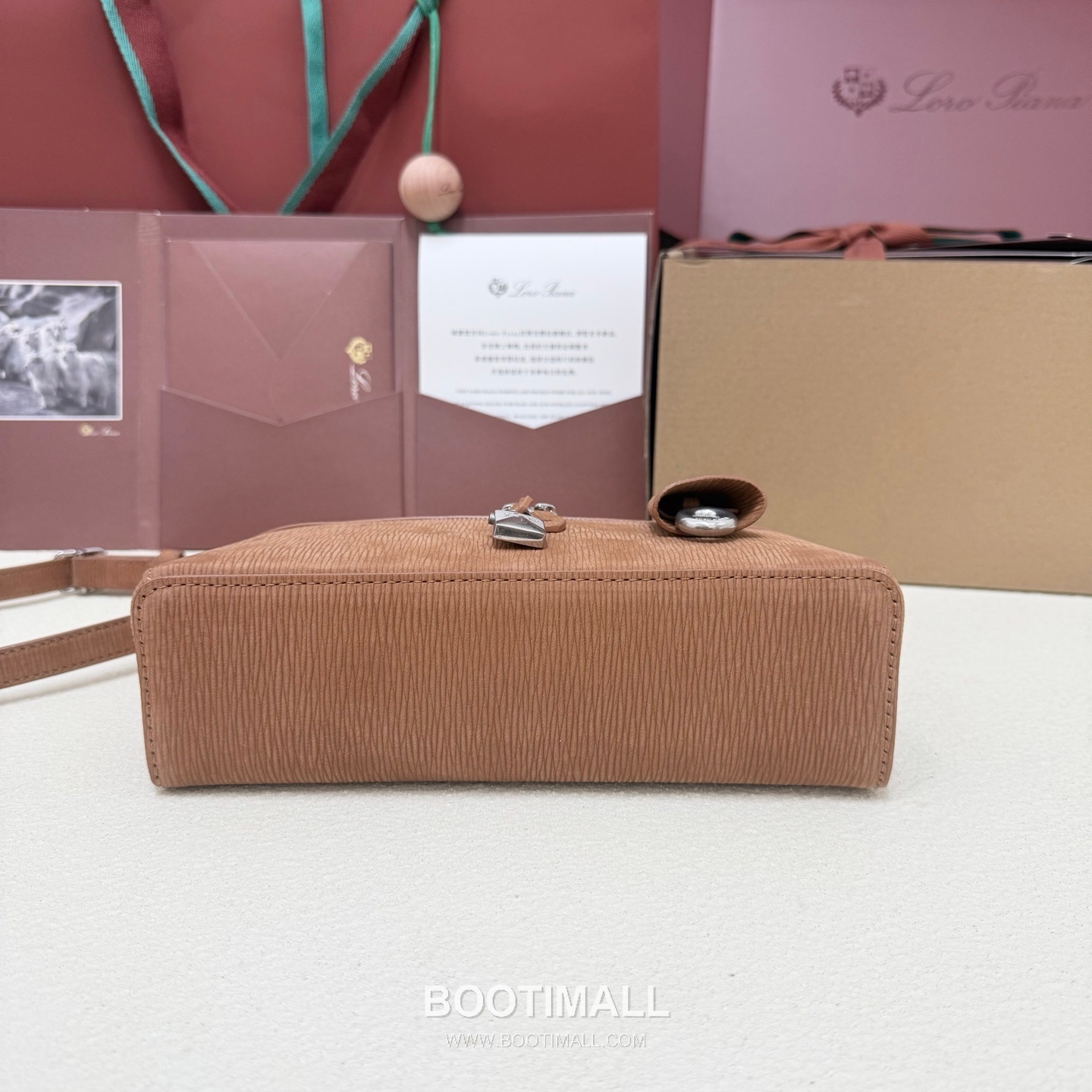 Loro Piana Extra Bag L23 Top Handle Bag FAQ2126 로로피아나 엑스트라 백 L23 토트백 스웨이드 카프스킨 23cm 3